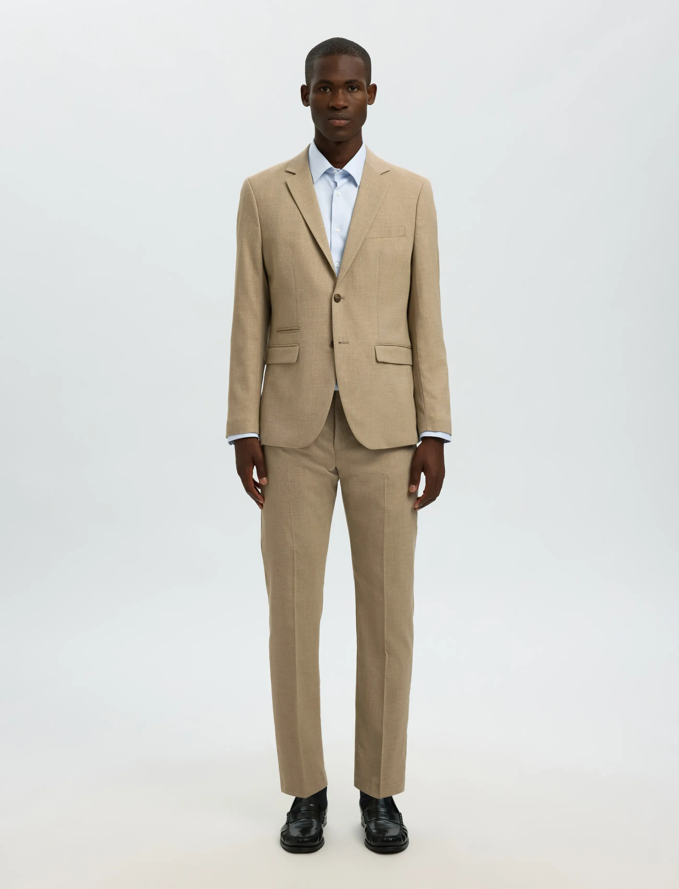Selected - SLMFILIP-PERFORMANCE SLIM LS SHIRT NOOS - formelle hemden - light blue - 4