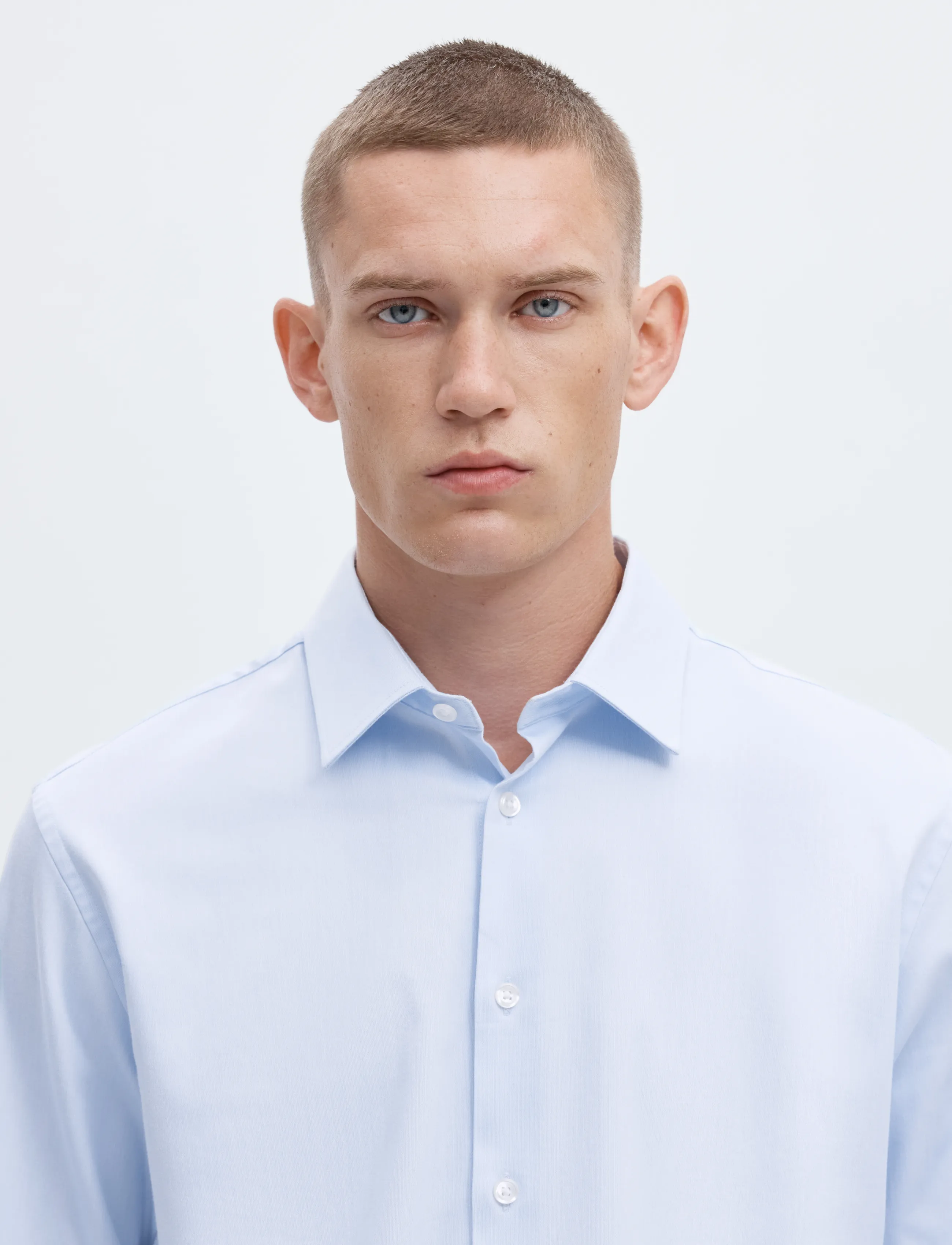 Selected - SLHSLIM-PERFORMANCE SHIRT LS NOOS - kostymskjortor - light blue - 4