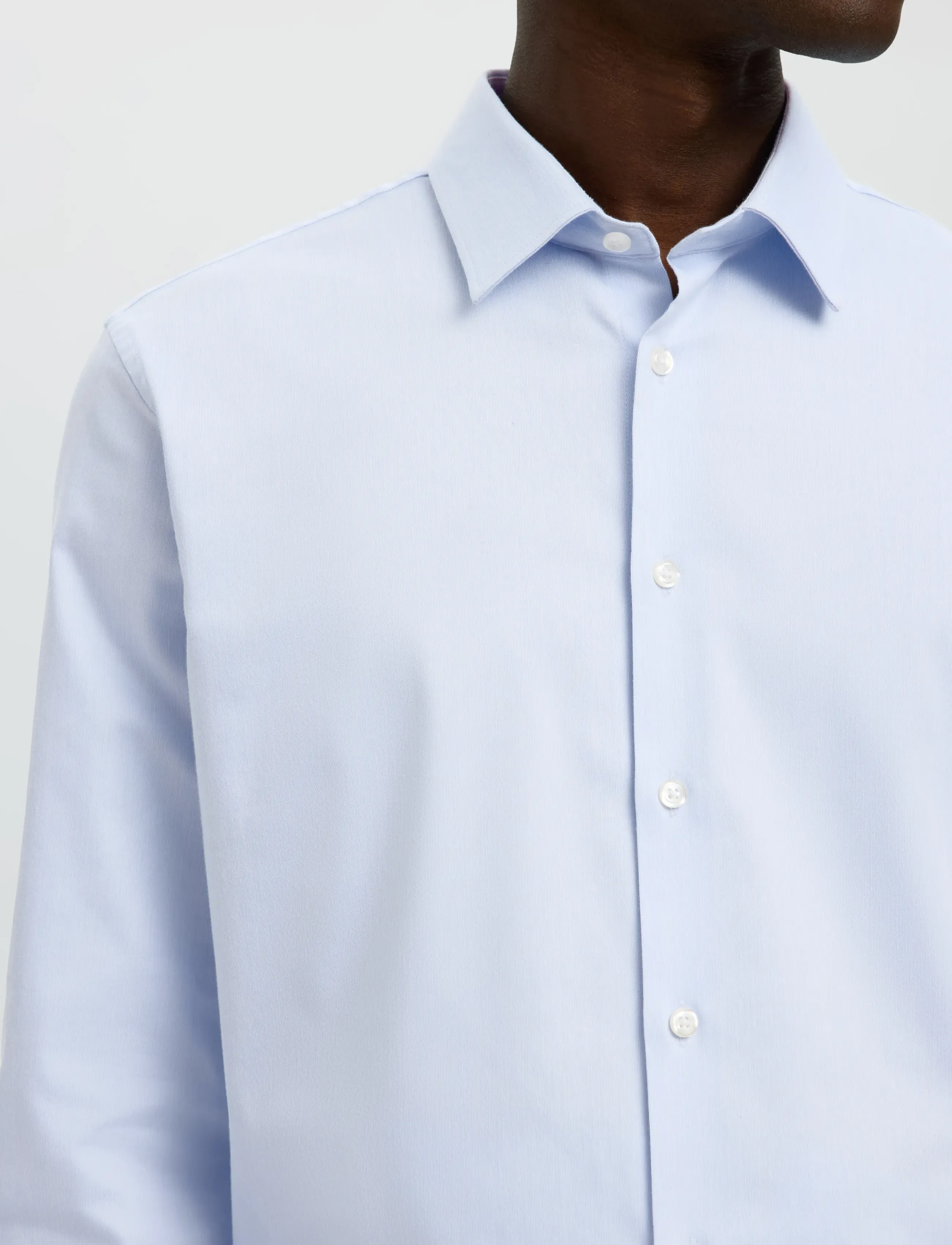 Selected - SLMFILIP-PERFORMANCE SLIM LS SHIRT NOOS - formelle hemden - light blue - 5