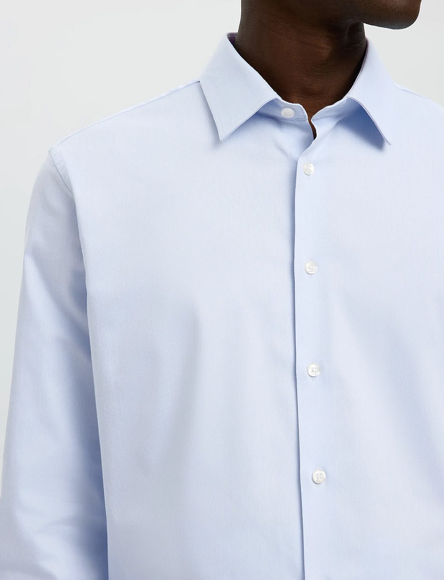 Selected - SLMFILIP-PERFORMANCE SLIM LS SHIRT NOOS - formelle hemden - light blue - 5