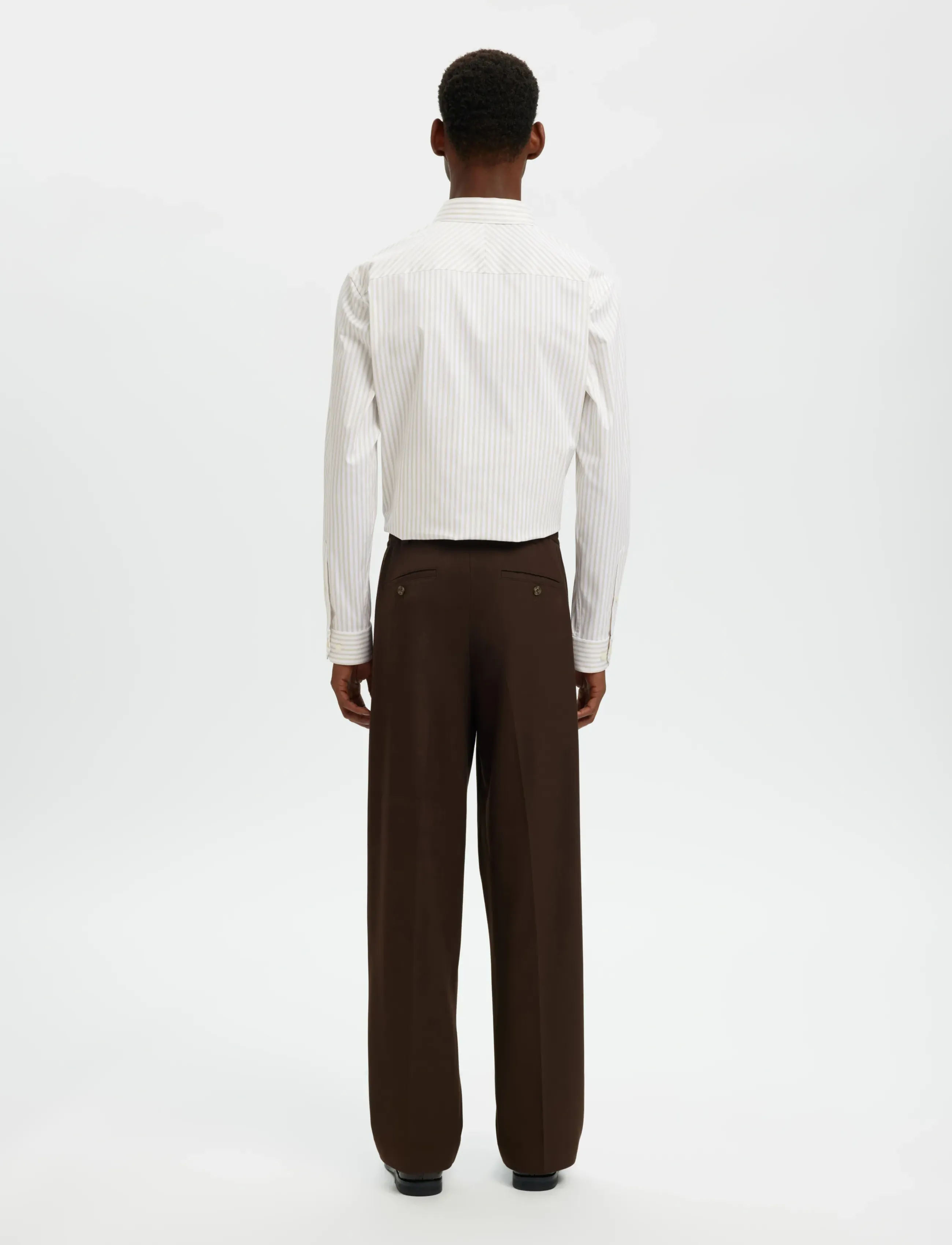 Selected - SLMFILIP-PERFORMANCE SLIM LS SHIRT NOOS - formelle hemden - sand - 2