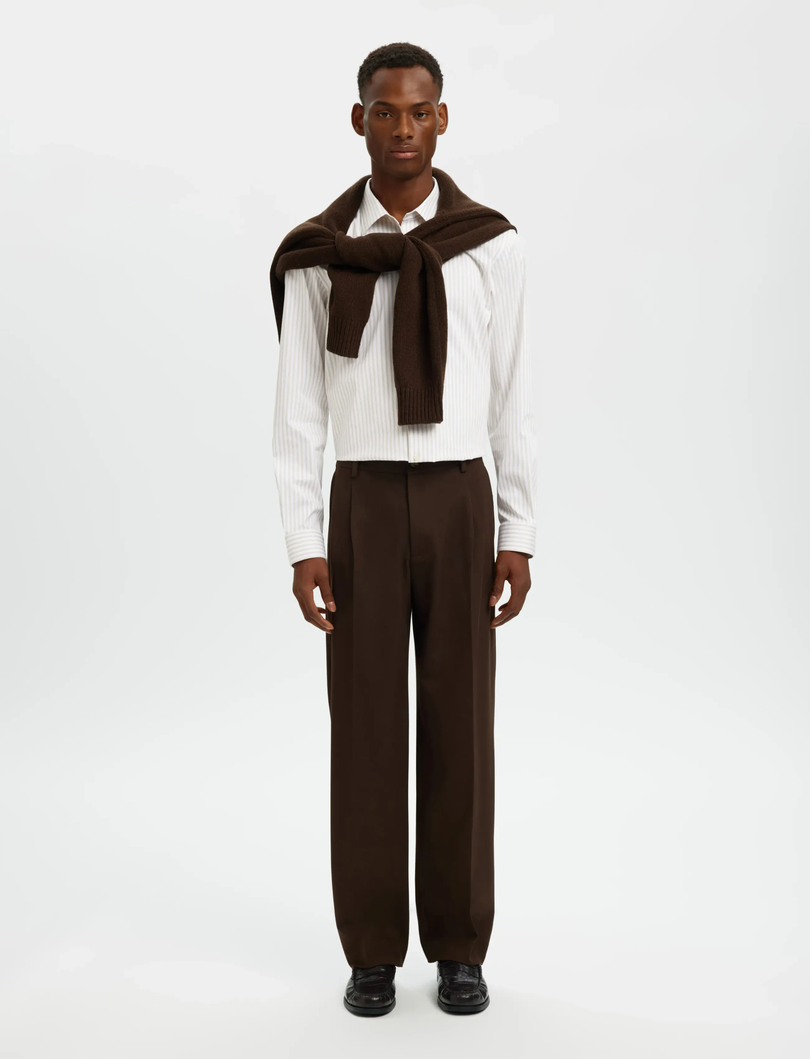Selected - SLMFILIP-PERFORMANCE SLIM LS SHIRT NOOS - formelle hemden - sand - 5