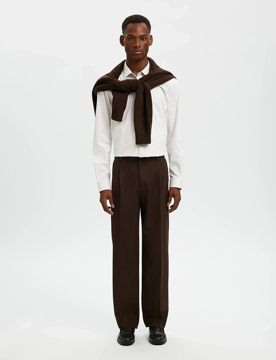 Selected - SLMFILIP-PERFORMANCE SLIM LS SHIRT NOOS - formelle hemden - sand - 5