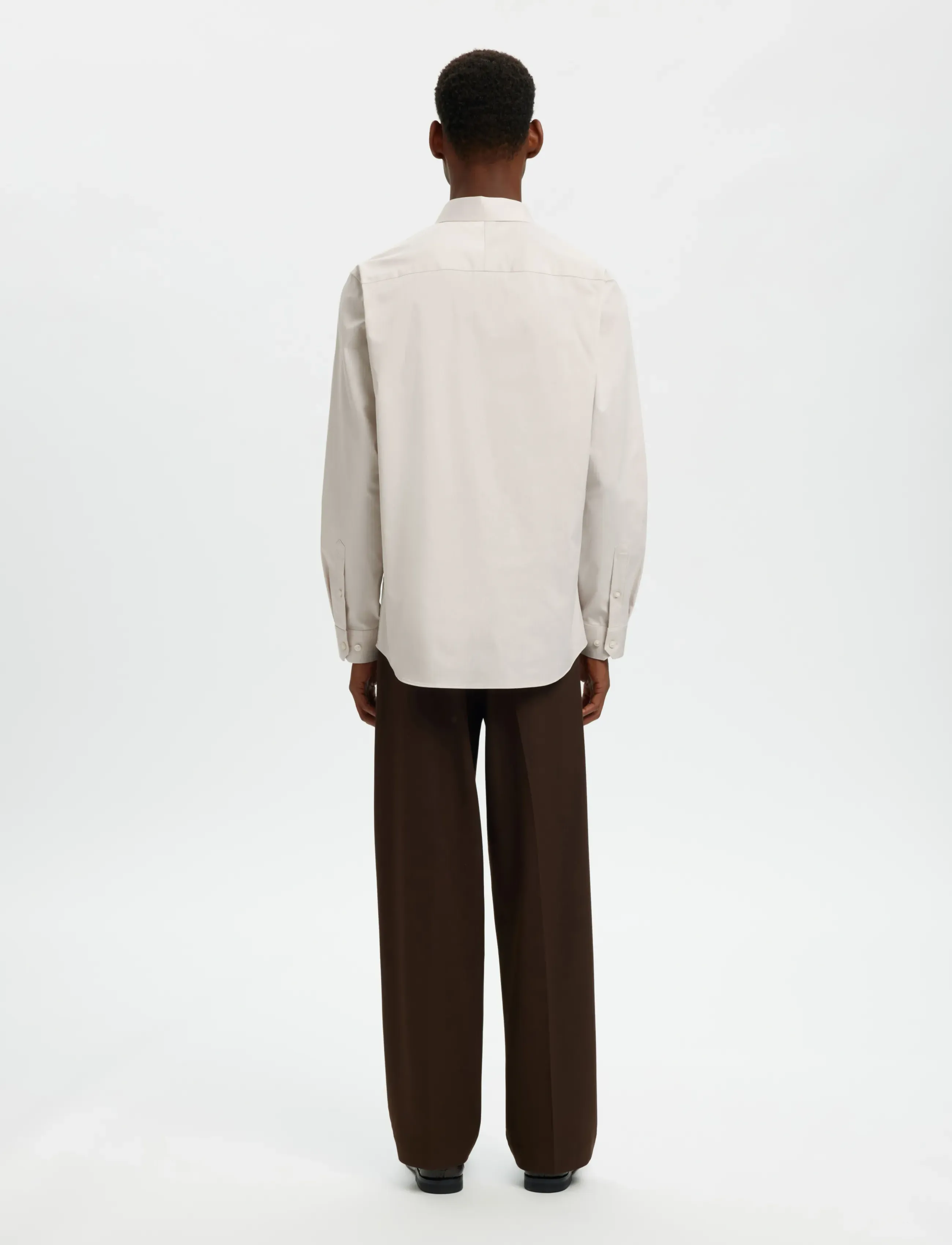 Selected - SLMFILIP-PERFORMANCE SLIM LS SHIRT NOOS - formelle hemden - sand - 2