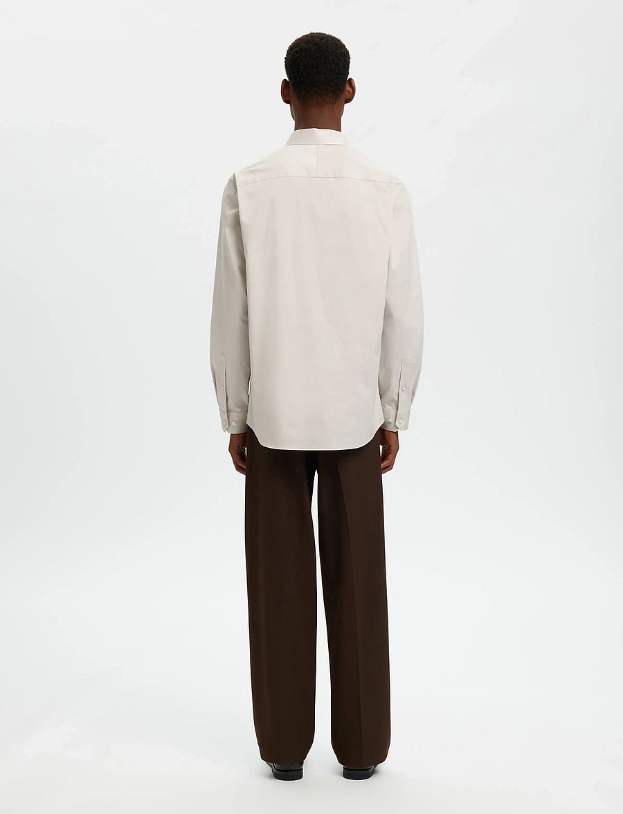 Selected - SLMFILIP-PERFORMANCE SLIM LS SHIRT NOOS - formelle hemden - sand - 2