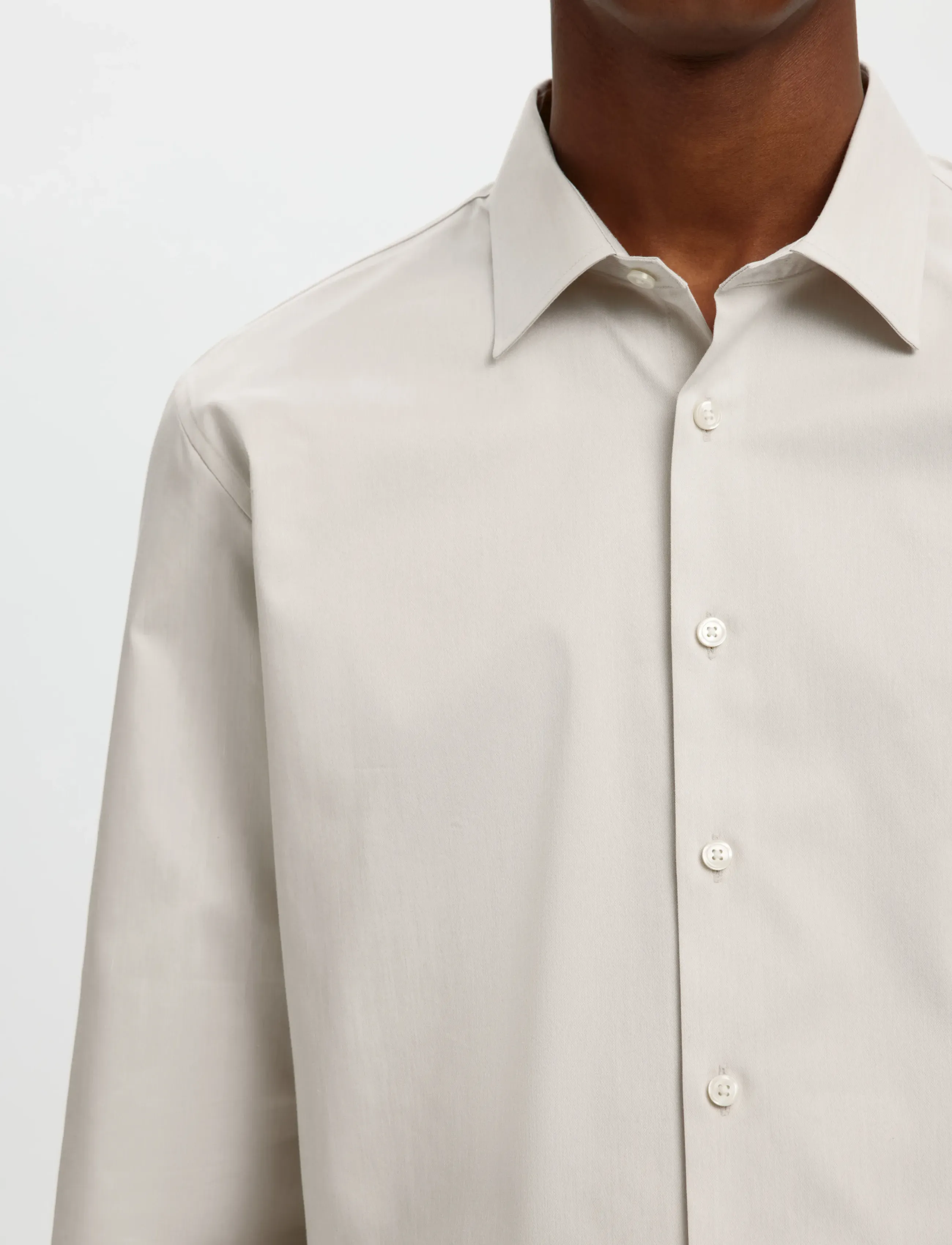 Selected - SLMFILIP-PERFORMANCE SLIM LS SHIRT NOOS - formelle hemden - sand - 4