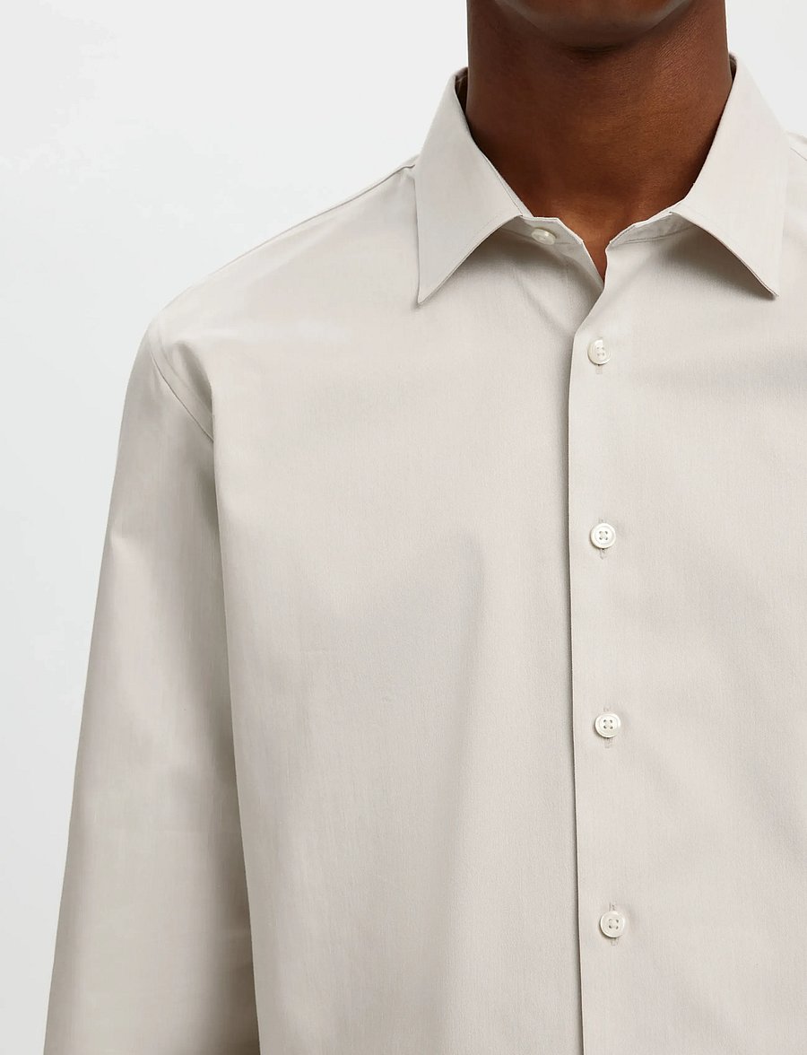 Selected - SLMFILIP-PERFORMANCE SLIM LS SHIRT NOOS - formelle hemden - sand - 4