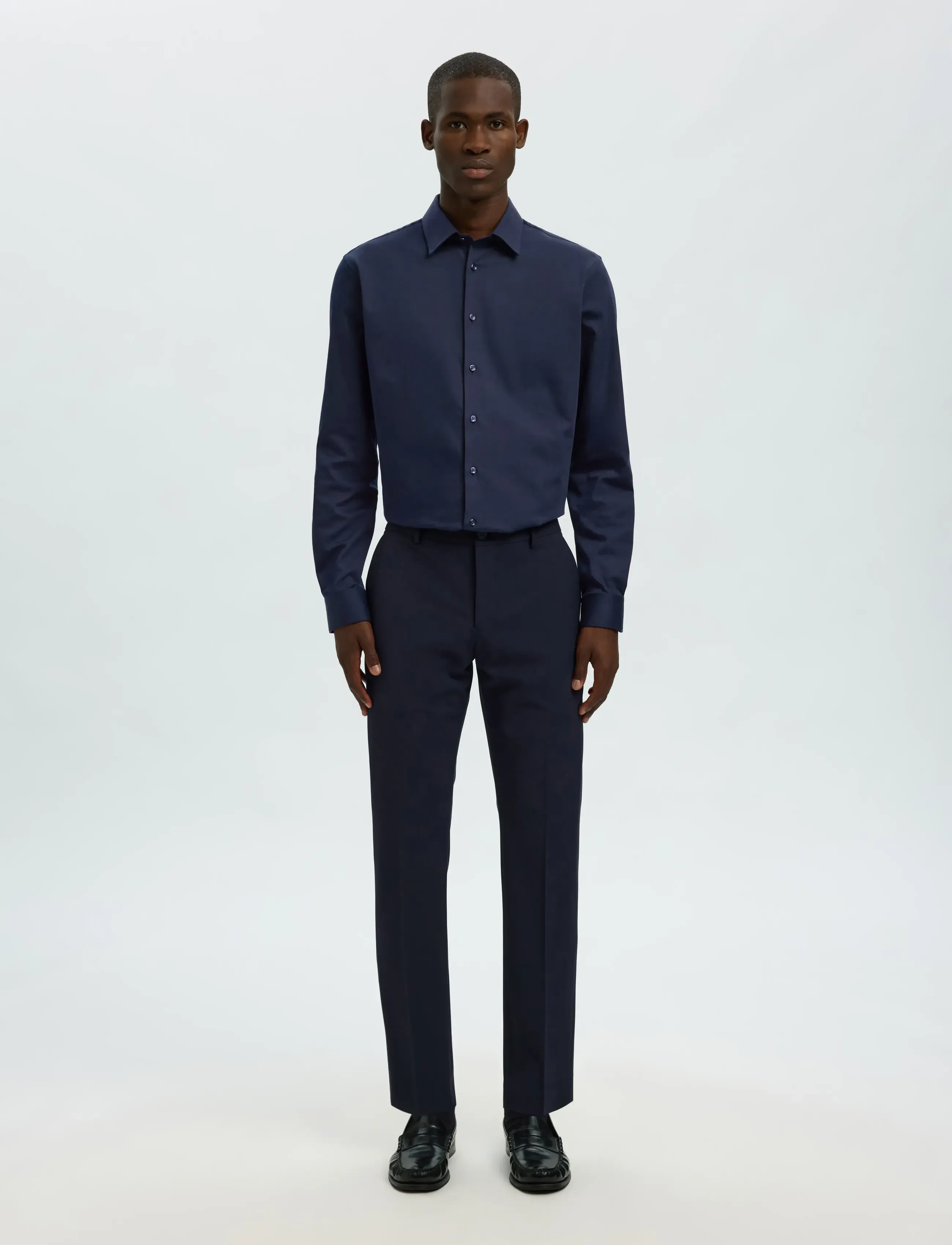 Selected - SLMFILIP-PERFORMANCE SLIM LS SHIRT NOOS - formelle hemden - sky captain - 4