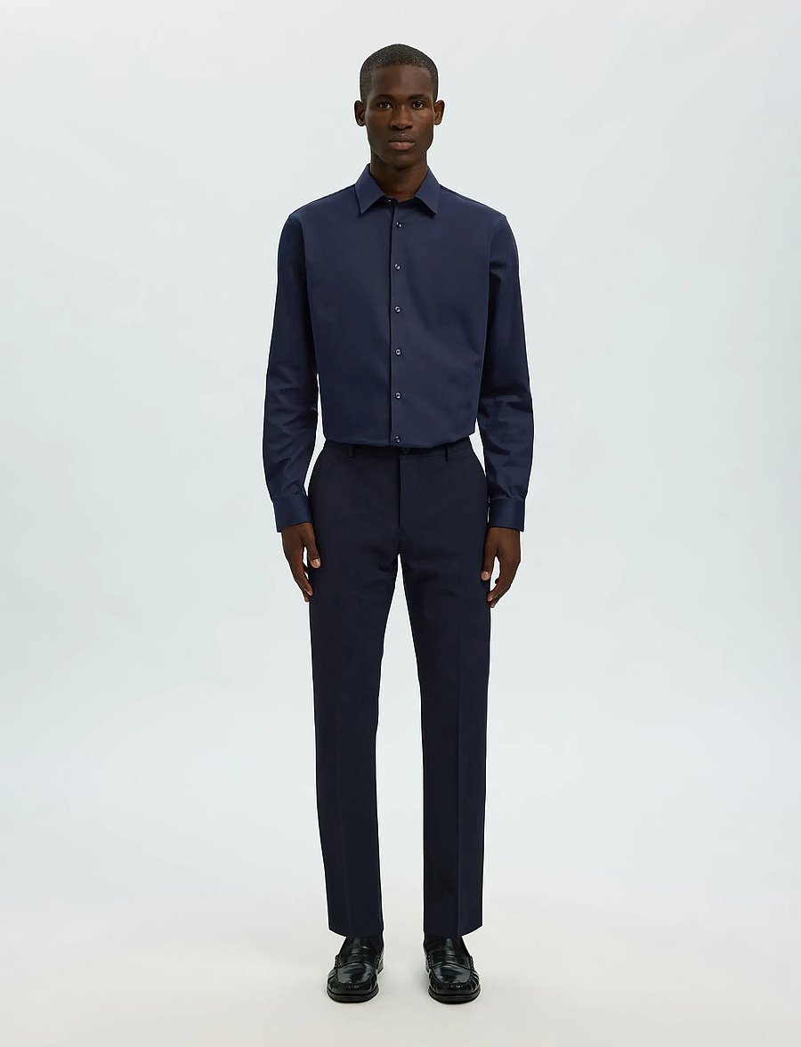 Selected - SLMFILIP-PERFORMANCE SLIM LS SHIRT NOOS - formelle hemden - sky captain - 4