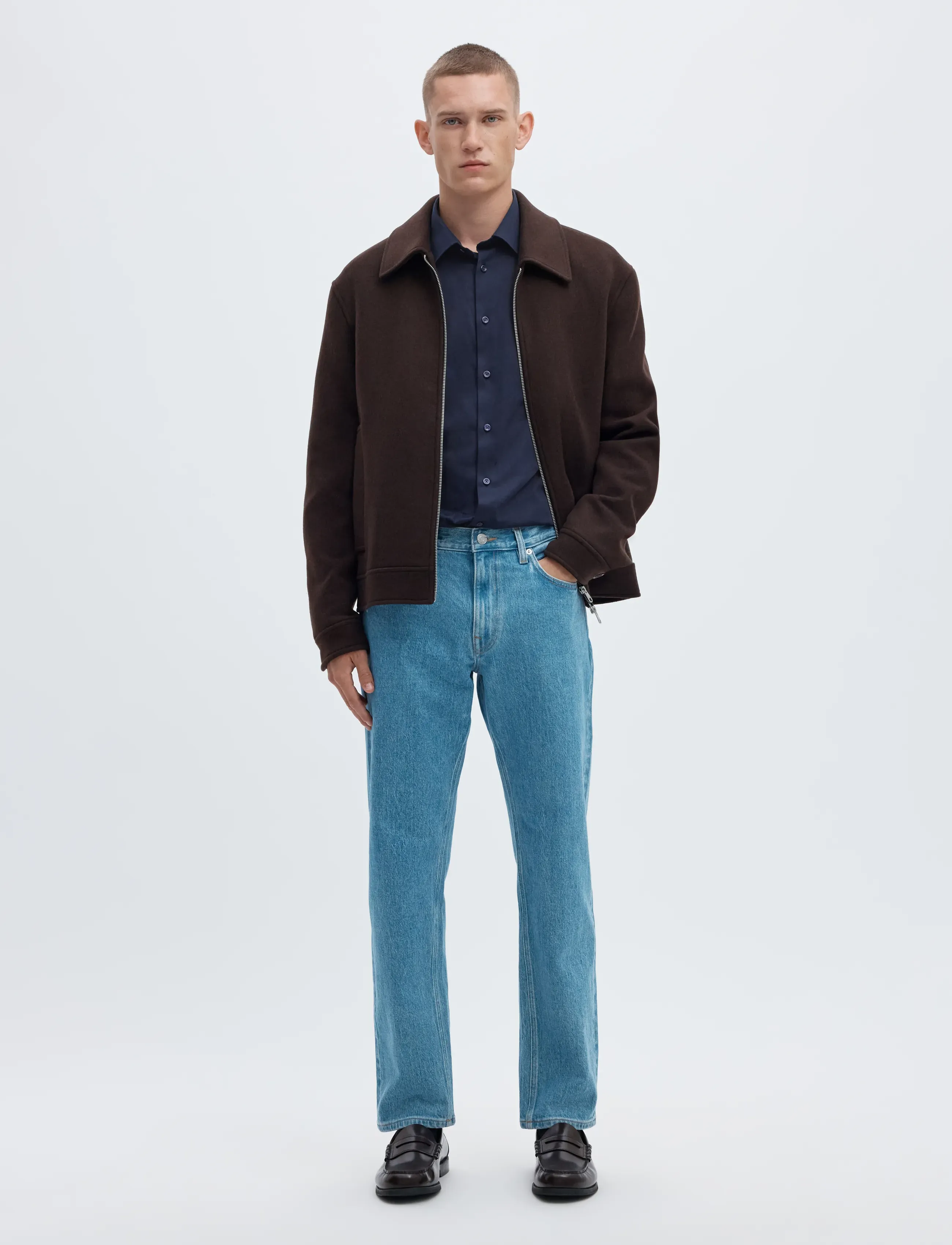 Selected - SLMFILIP-PERFORMANCE SLIM LS SHIRT NOOS - formal shirts - sky captain - 5