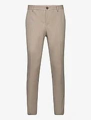 Selected Homme - SLHSLIM-PETER SAND PINSTRIPE TRS - kostiumo kelnės - sand - 0