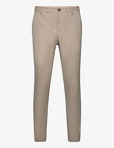 SLHSLIM-PETER SAND PINSTRIPE TRS, Selected Homme