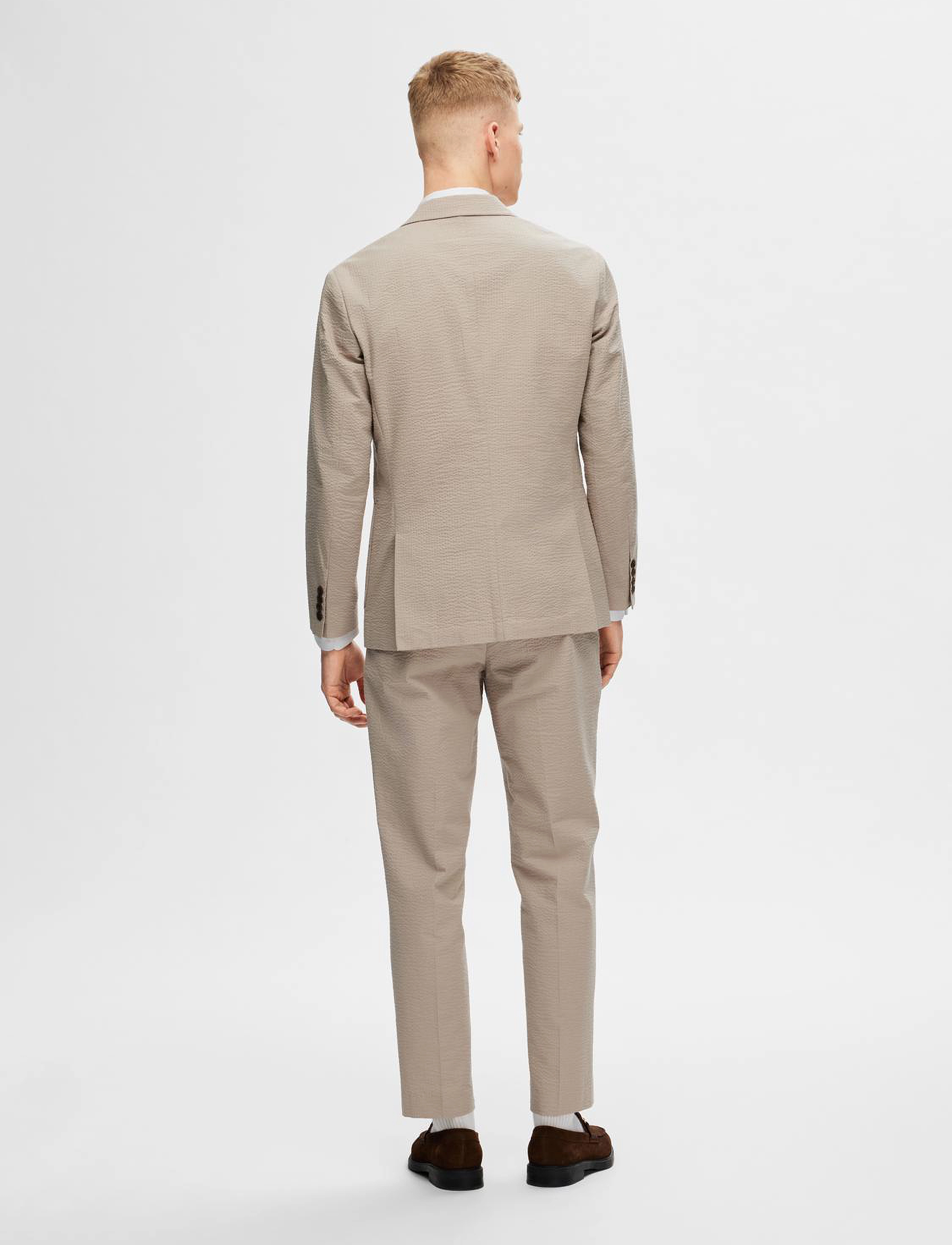 Selected - SLHREG-SMITH SEERSUCKER BLZ - pure cashmere - 3