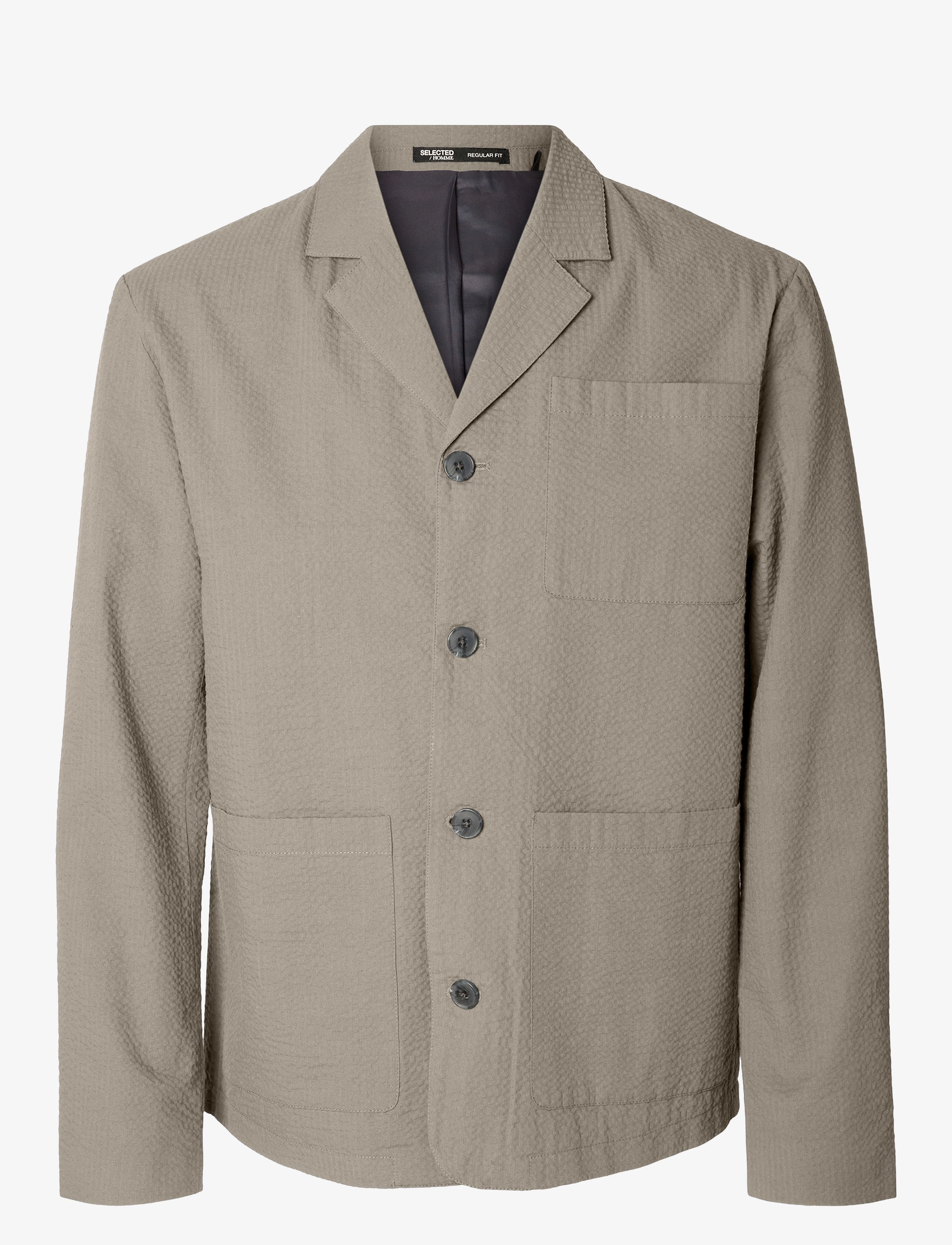 Selected - SLH-SMITH SEERSUCKER HYBRID BLZ - pure cashmere - 1