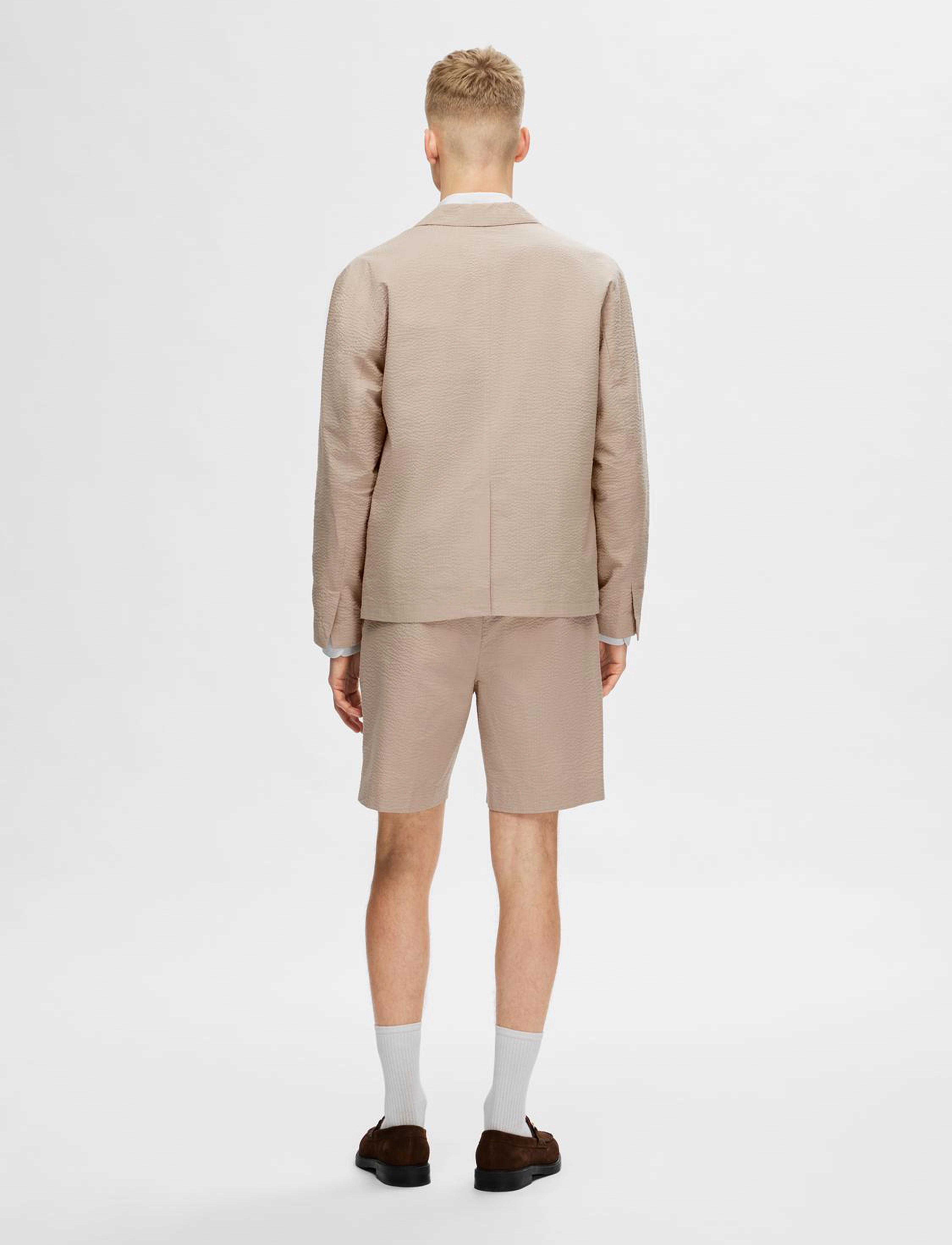 Selected - SLH-SMITH SEERSUCKER HYBRID BLZ - pure cashmere - 2