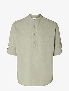 SLHREGNEW-LINEN SHIRT TUNIC LS BAND, Selected Homme