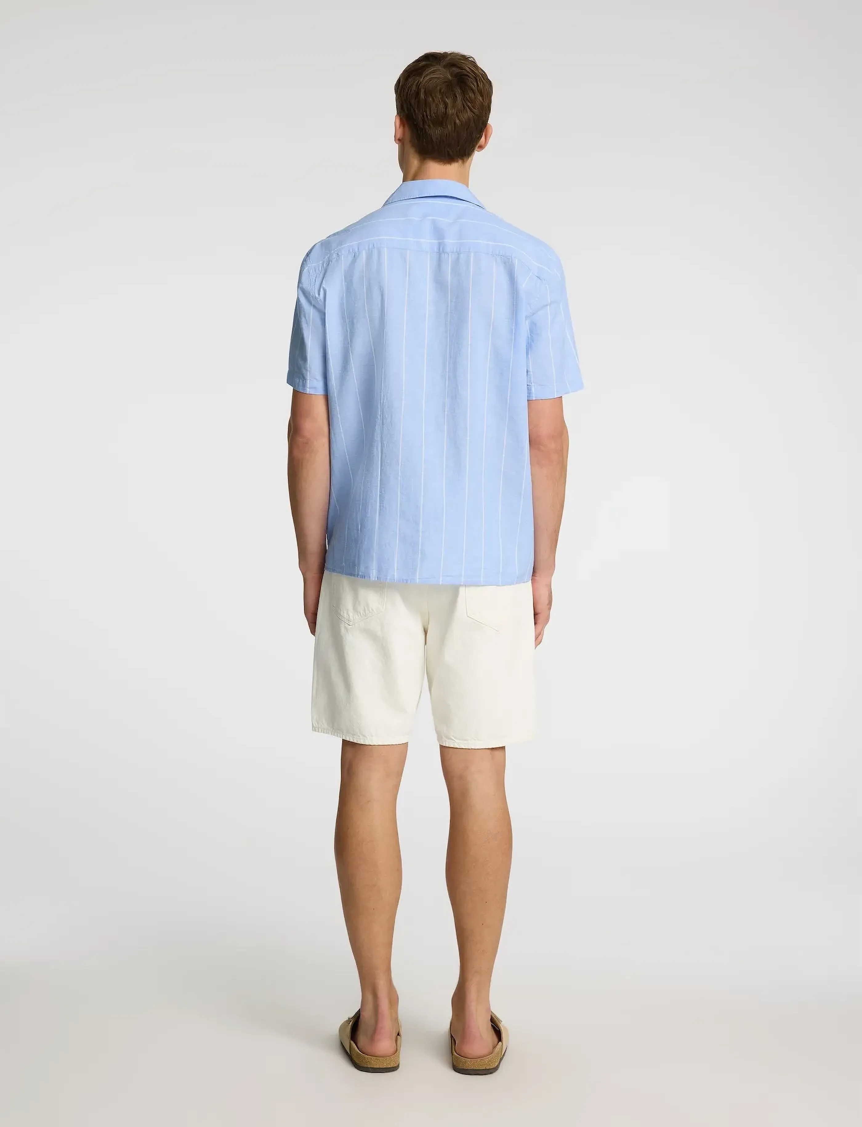 Selected - SLHRELAXSUN SHIRT SS RESORT - hørskjorter - cashmere blue - 2