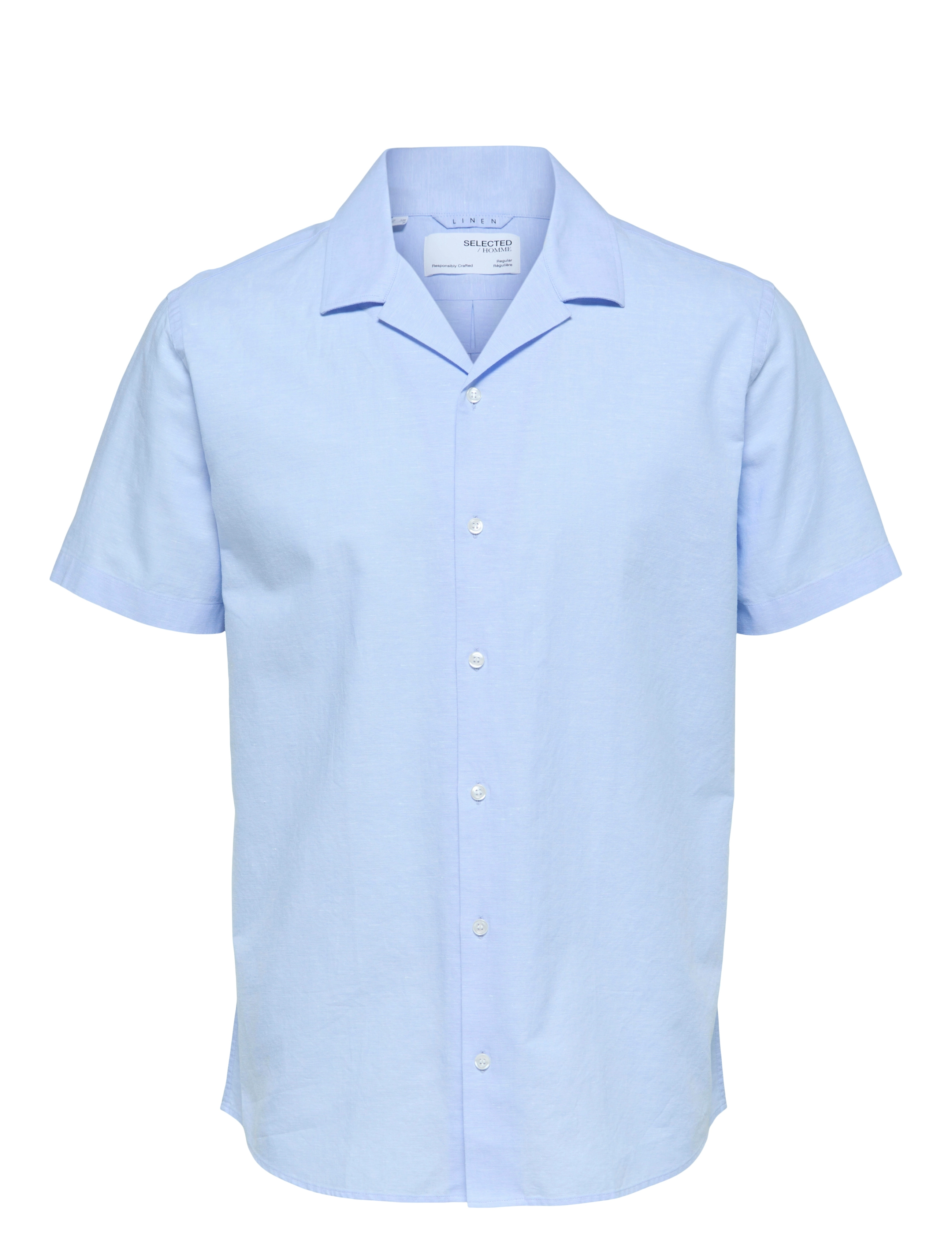 Selected SLHRELAXSUN SHIRT SS RESORT - Selected - CASHMERE BLUE / blue
