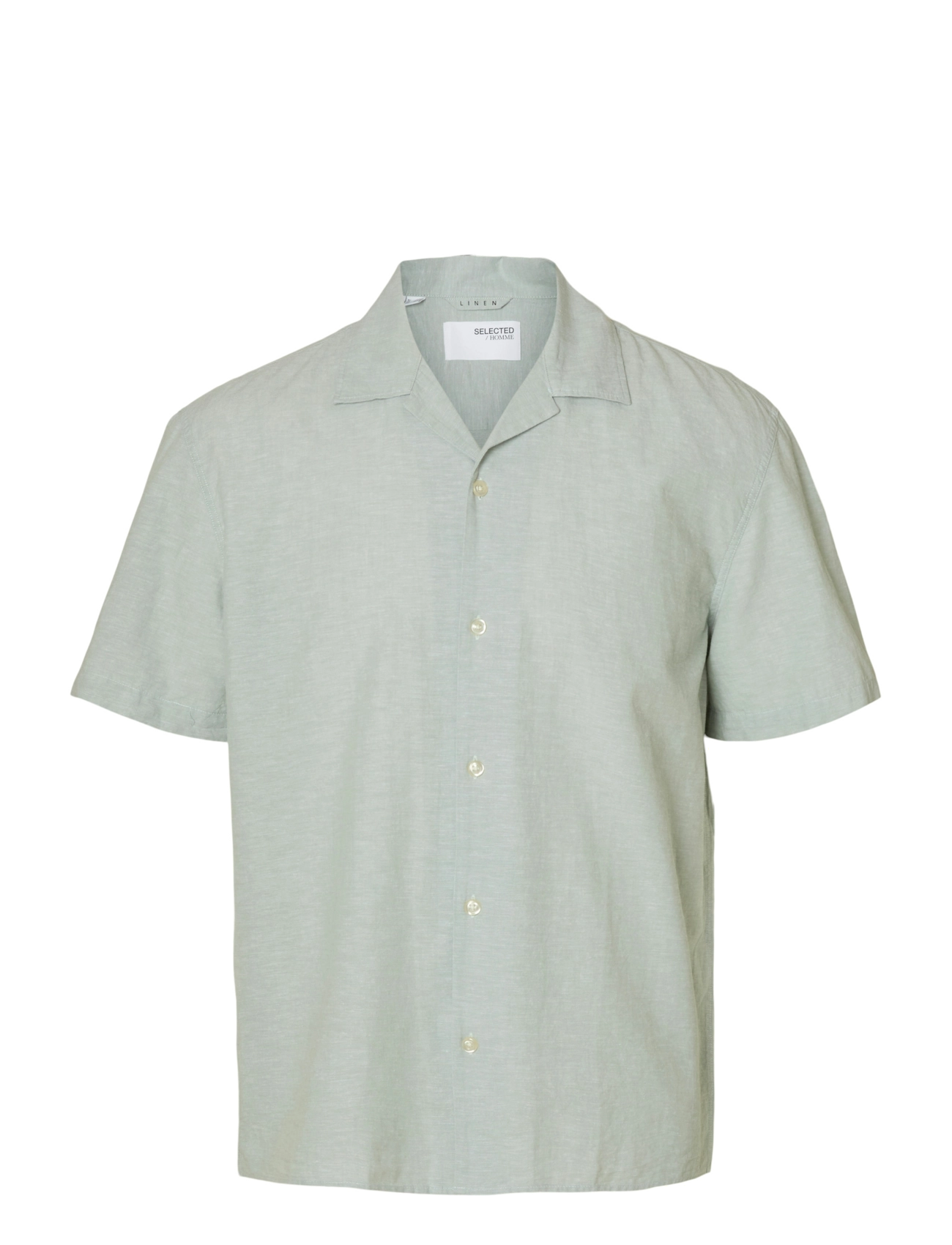 Selected SLHRELAXSUN SHIRT SS RESORT - Klær - ICEBERG GREEN / green