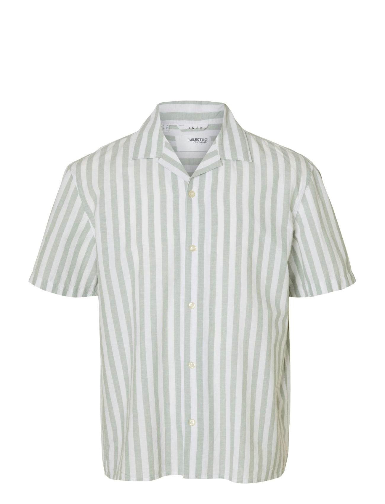 Selected SLHRELAXSUN SHIRT SS RESORT - Selected - ICEBERG GREEN / green