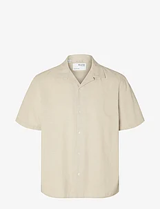 SLHRELAXNEW-LINEN SHIRT SS RESORT, Selected Homme
