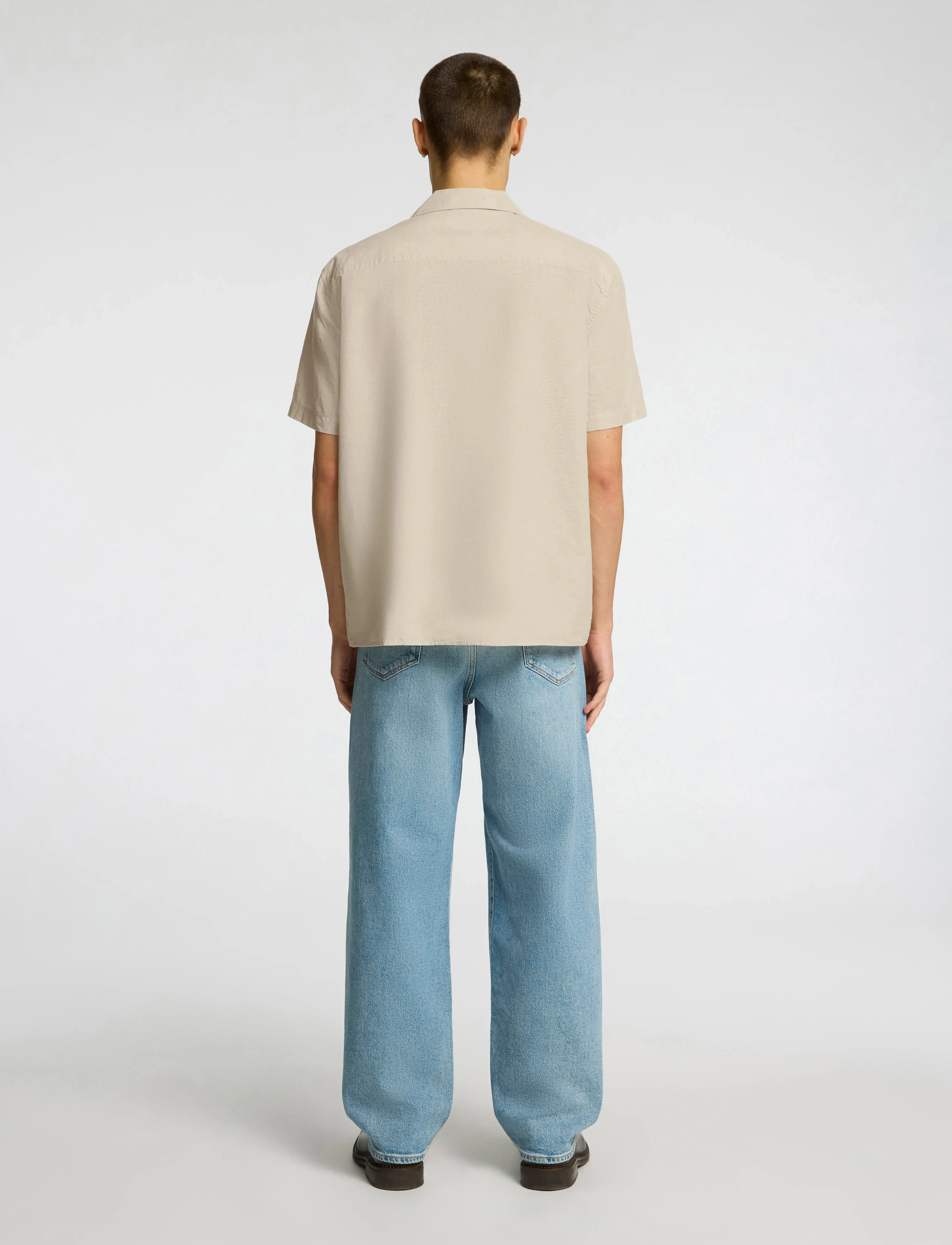 Selected - SLHRELAXSUN SHIRT SS RESORT - hørskjorter - pure cashmere - 2