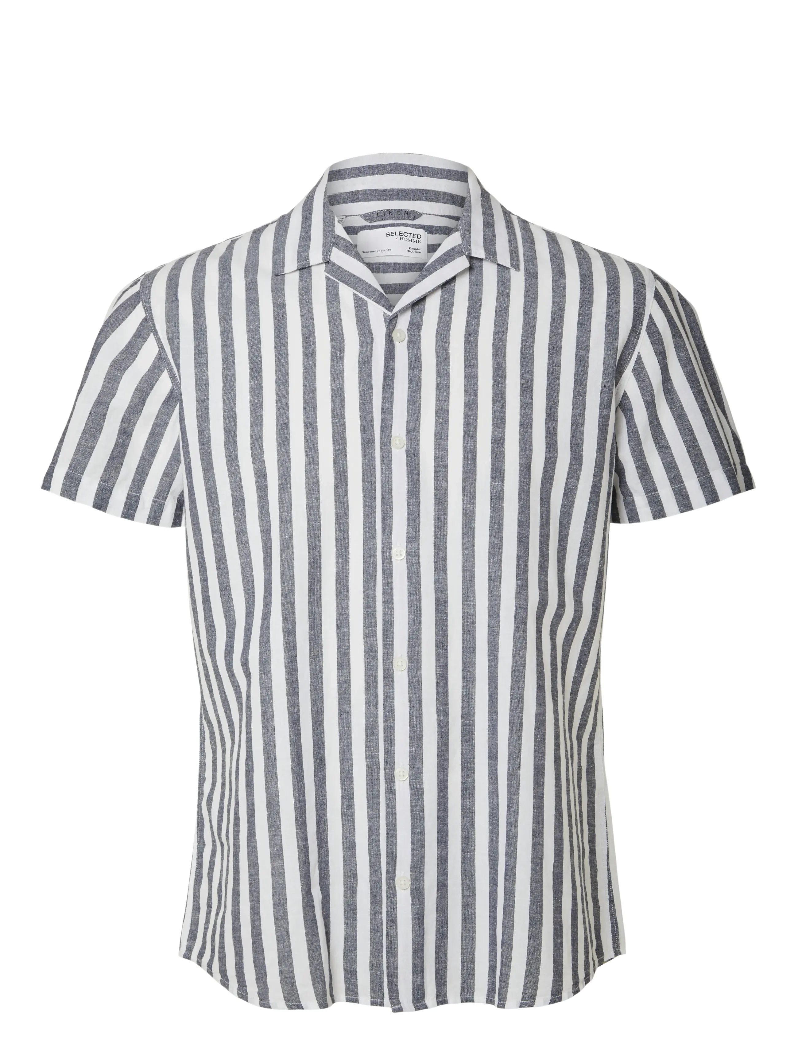 Selected SLHRELAXSUN SHIRT SS RESORT - Selected - SKY CAPTAIN / blue