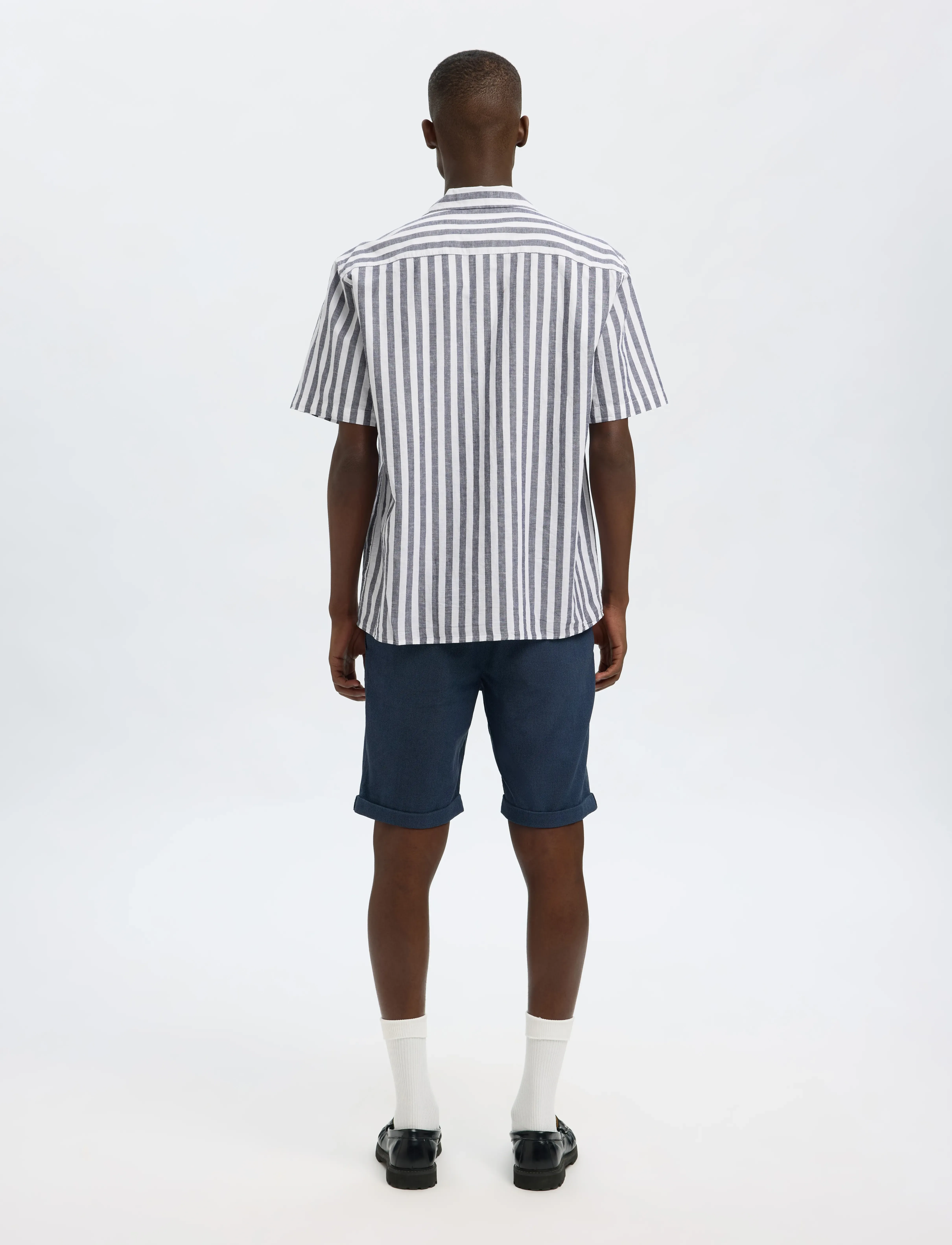 Selected - SLHRELAXSUN SHIRT SS RESORT - linased särgid - sky captain - 2