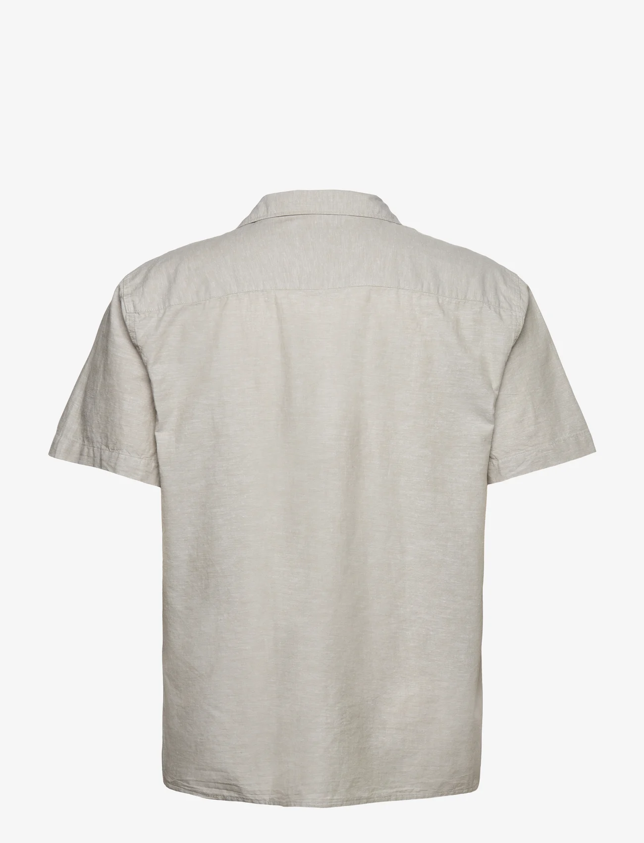 Selected Homme - SLHRELAXNEW-LINEN SHIRT SS RESORT - kortärmade skjortor - vetiver - 1