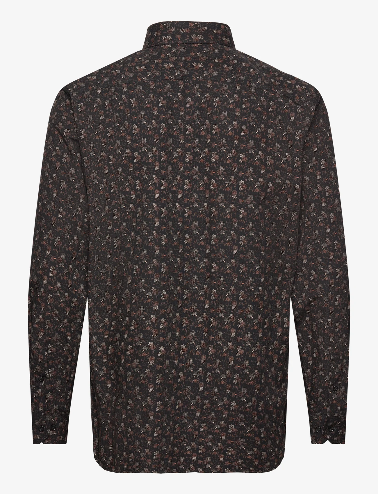 Selected Homme - SLHSLIM-FLORAL AOP LS SHIRT EX - dalykinio stiliaus marškiniai - black - 1
