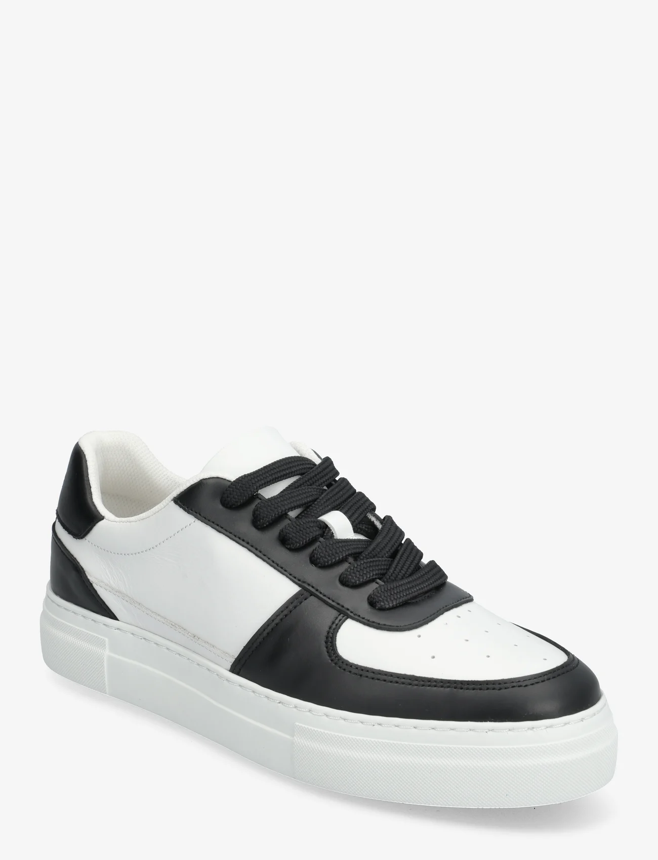 Selected Homme - SLHHARALD LEATHER SNEAKER - lave sneakers - black - 0