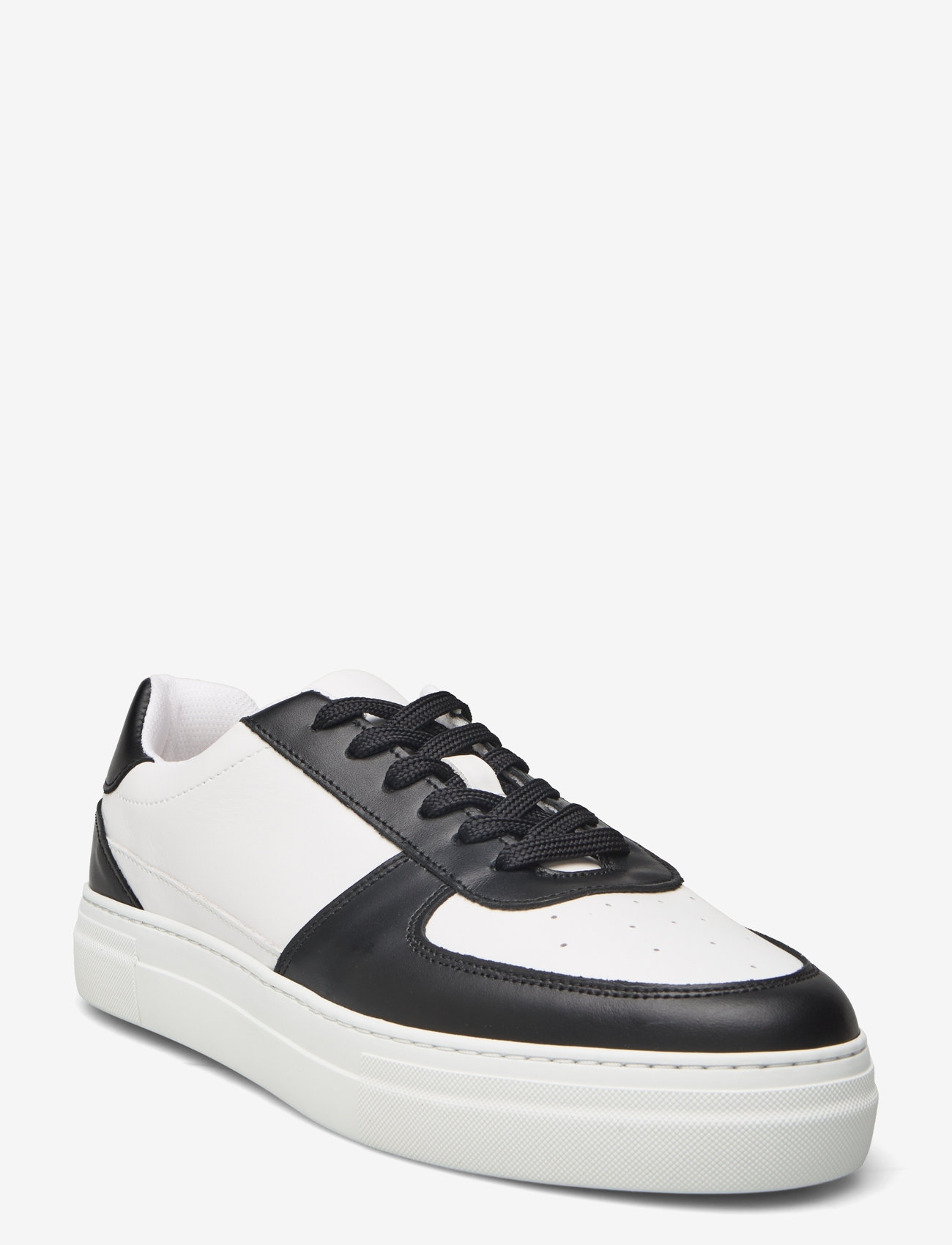 Selected - SLHHARALD LEATHER SNEAKER - niedriger schnitt - black - 0