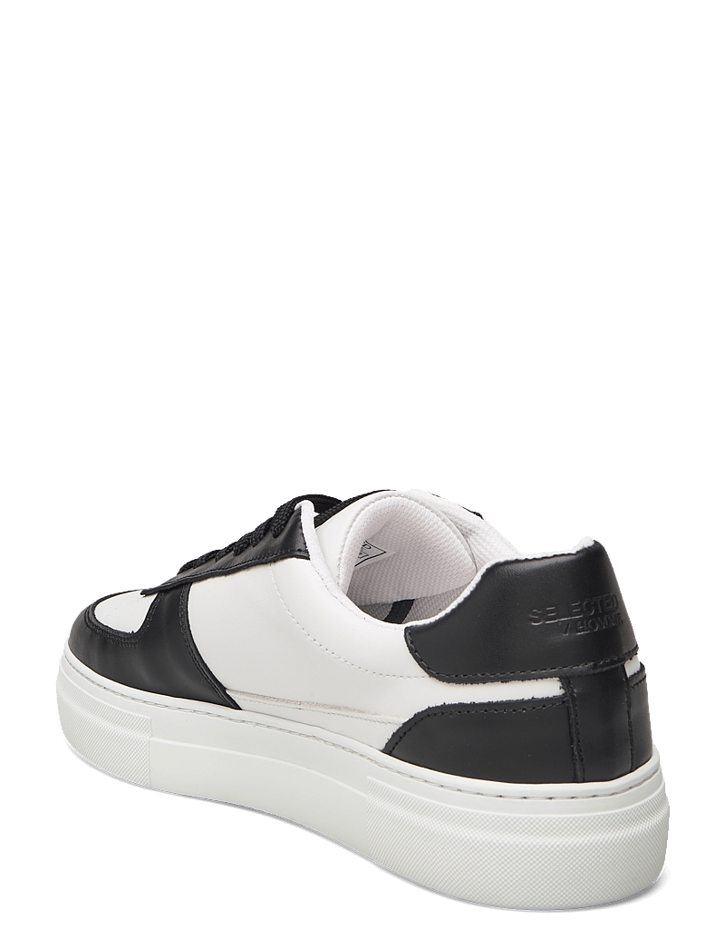 Selected - SLHHARALD LEATHER SNEAKER - sneakersy niskie - black - 2