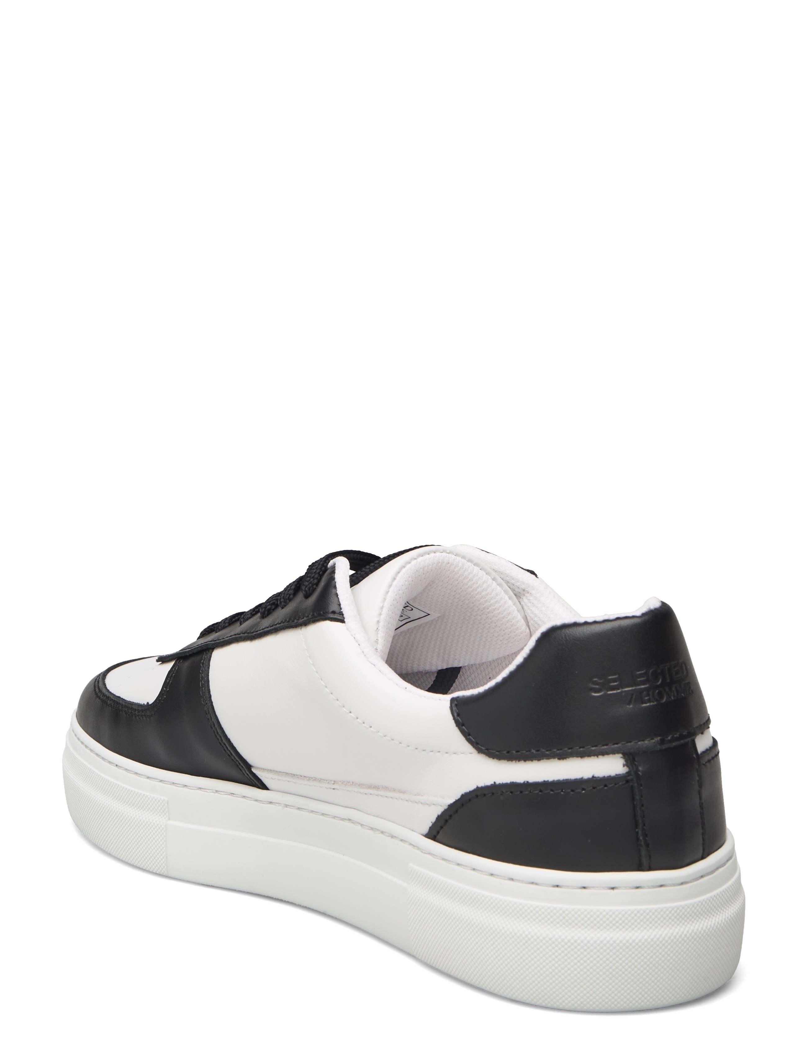 Selected - SLHHARALD LEATHER SNEAKER - black - 2