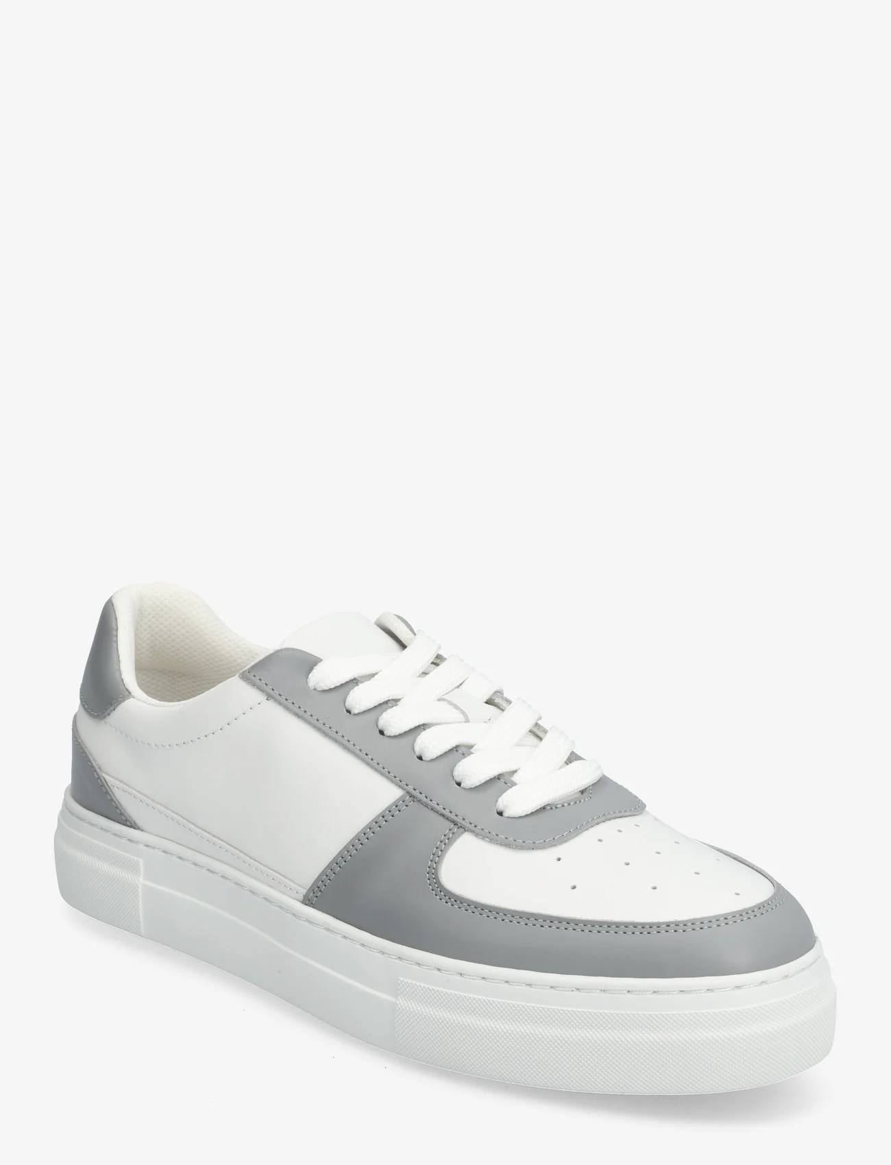 Selected Homme - SLHHARALD LEATHER SNEAKER - low tops - grey - 0