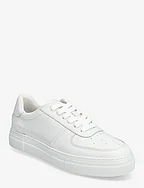 SLHHARALD LEATHER SNEAKER - WHITE