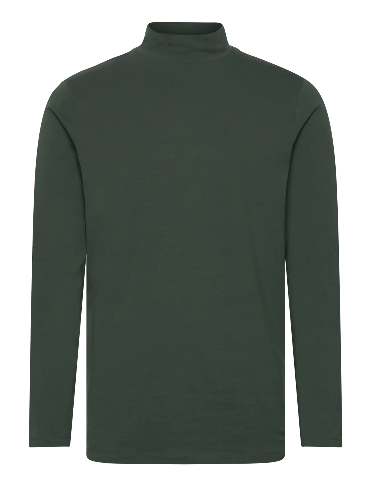 SLHSLIM-RORY LS TURTLE NECK TEE EX - DEEP FOREST