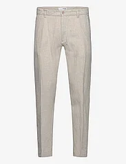 Selected Homme - SLH196-STRAIGHT MADS LINEN PANT NOOS - pellavahousut - pure cashmere - 0