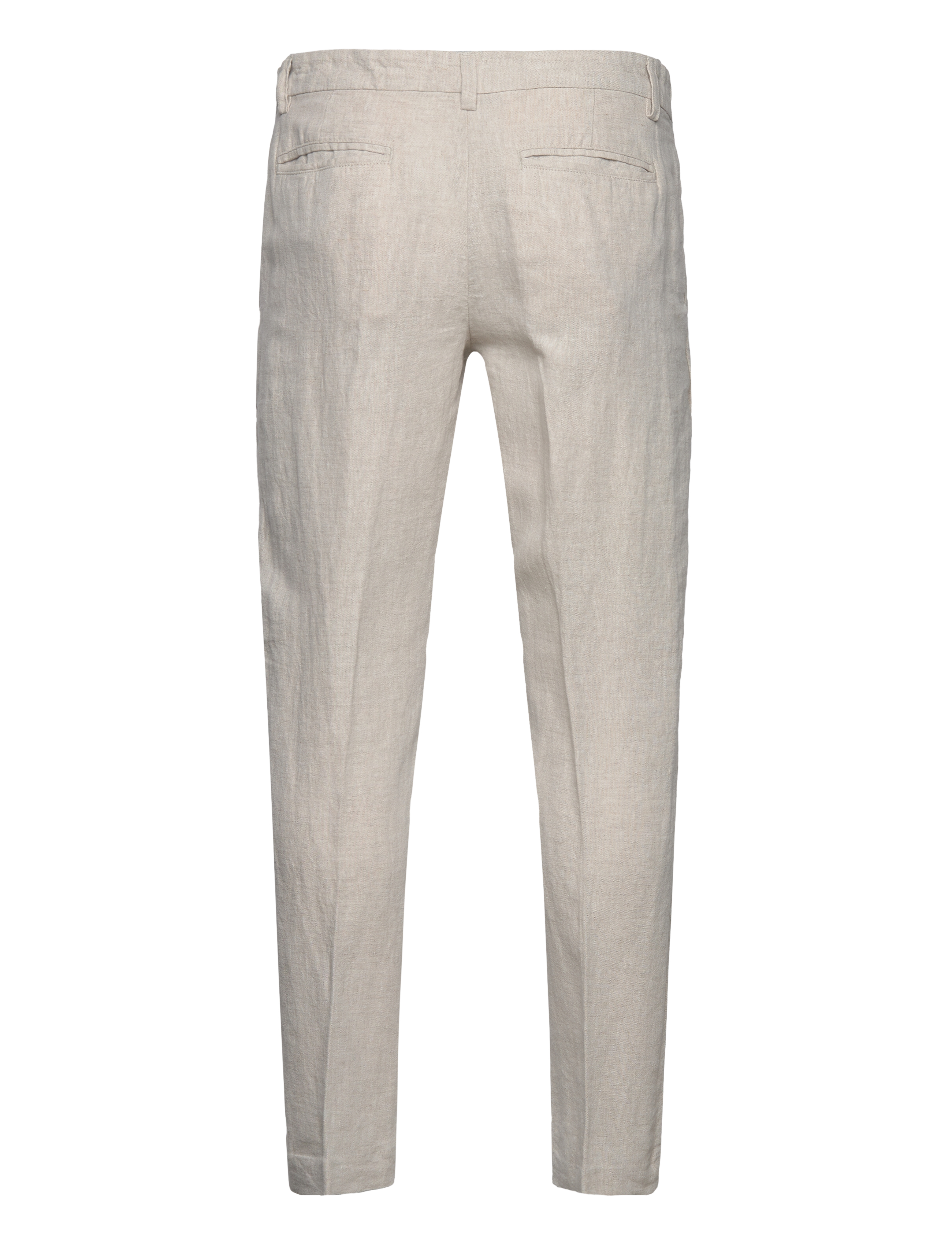 Selected - SLH196-STRAIGHT MADS LINEN PANT NOOS - pure cashmere - 1
