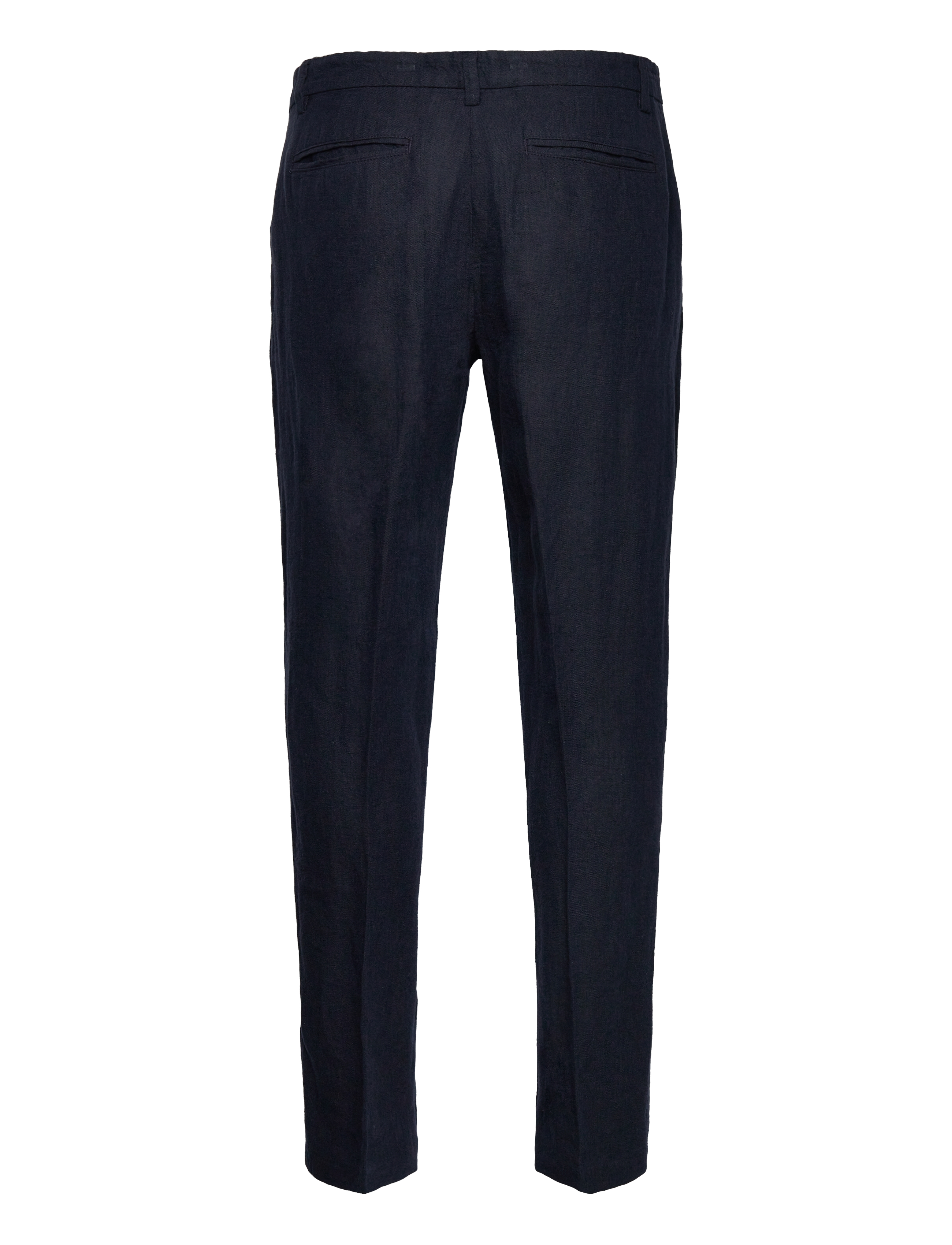 Selected - SLH196-STRAIGHT MADS LINEN PANT NOOS - sky captain - 1