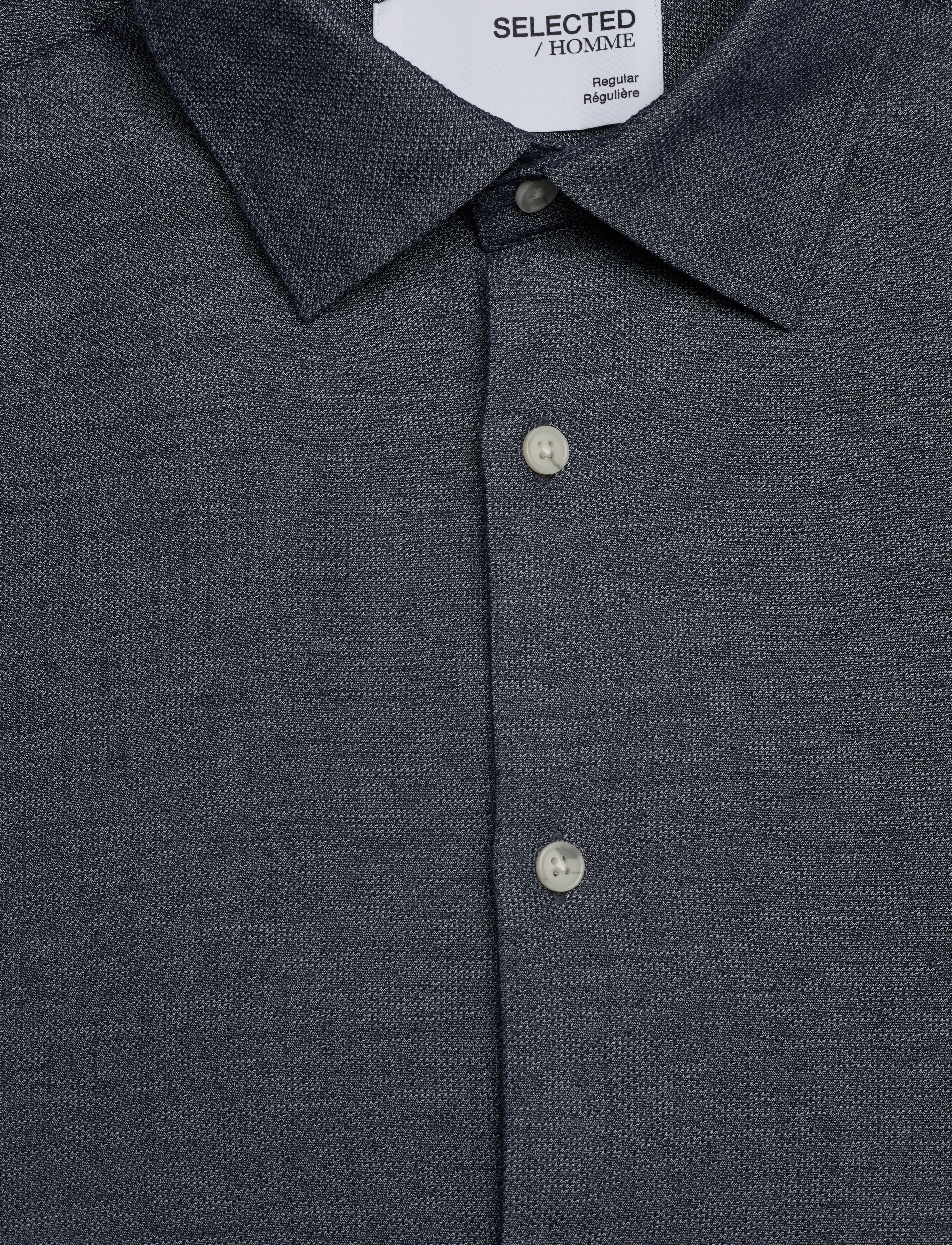 Selected - SLHREG-BOND KNITTED SHIRT LS - dark sapphire - 2