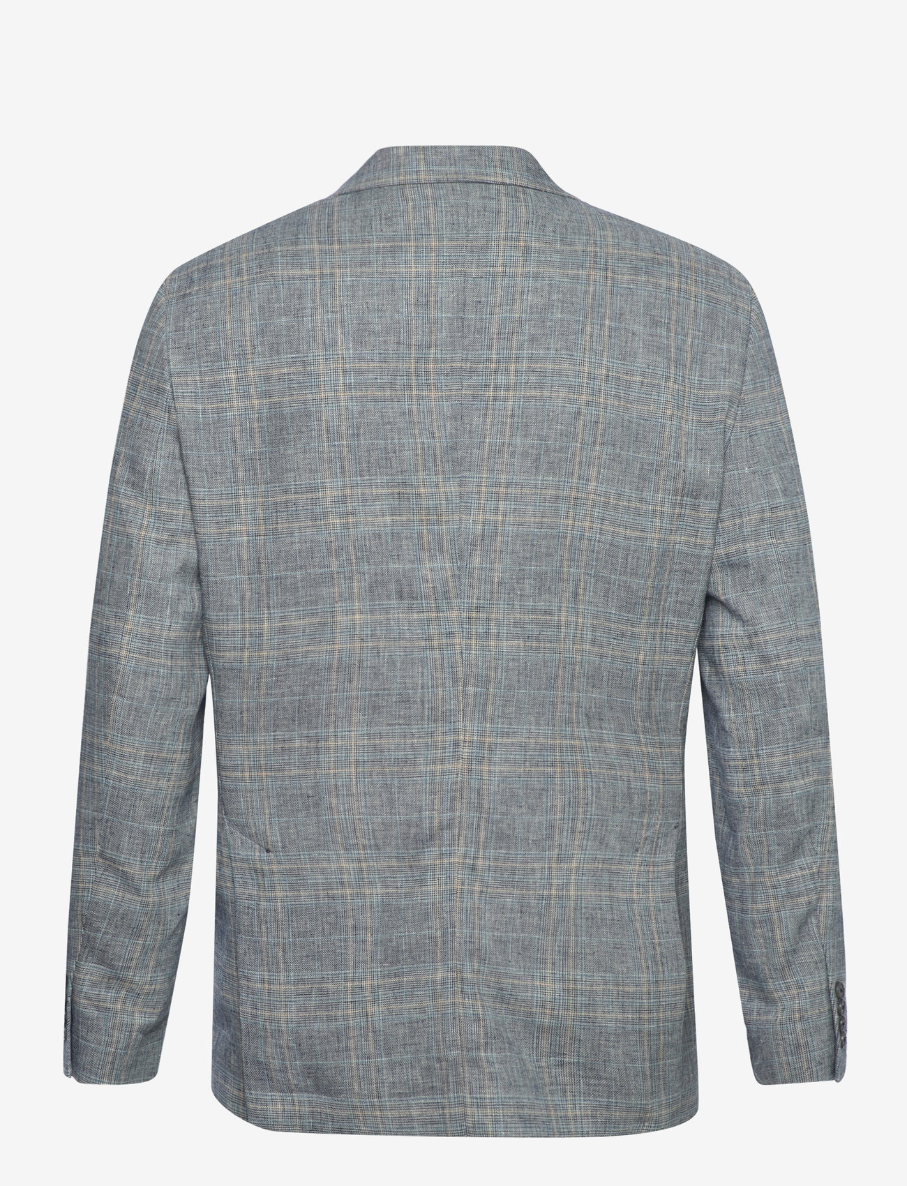 Selected - SLHREG-KANE LINEN CHECK BLZ - single breasted blazers - flint gray - 2