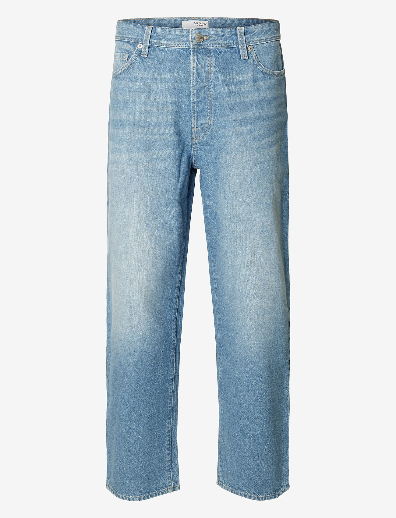 Selected - SLH-BARREL 5423 L.B WASH JNS - loose jeans - blue denim - 1