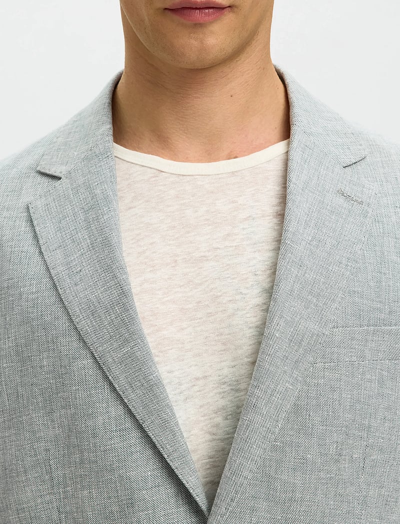 Selected - SLMREG-MALIK SUN BLZ NOOS - enkelknäppta kavajer - balsam green - 4