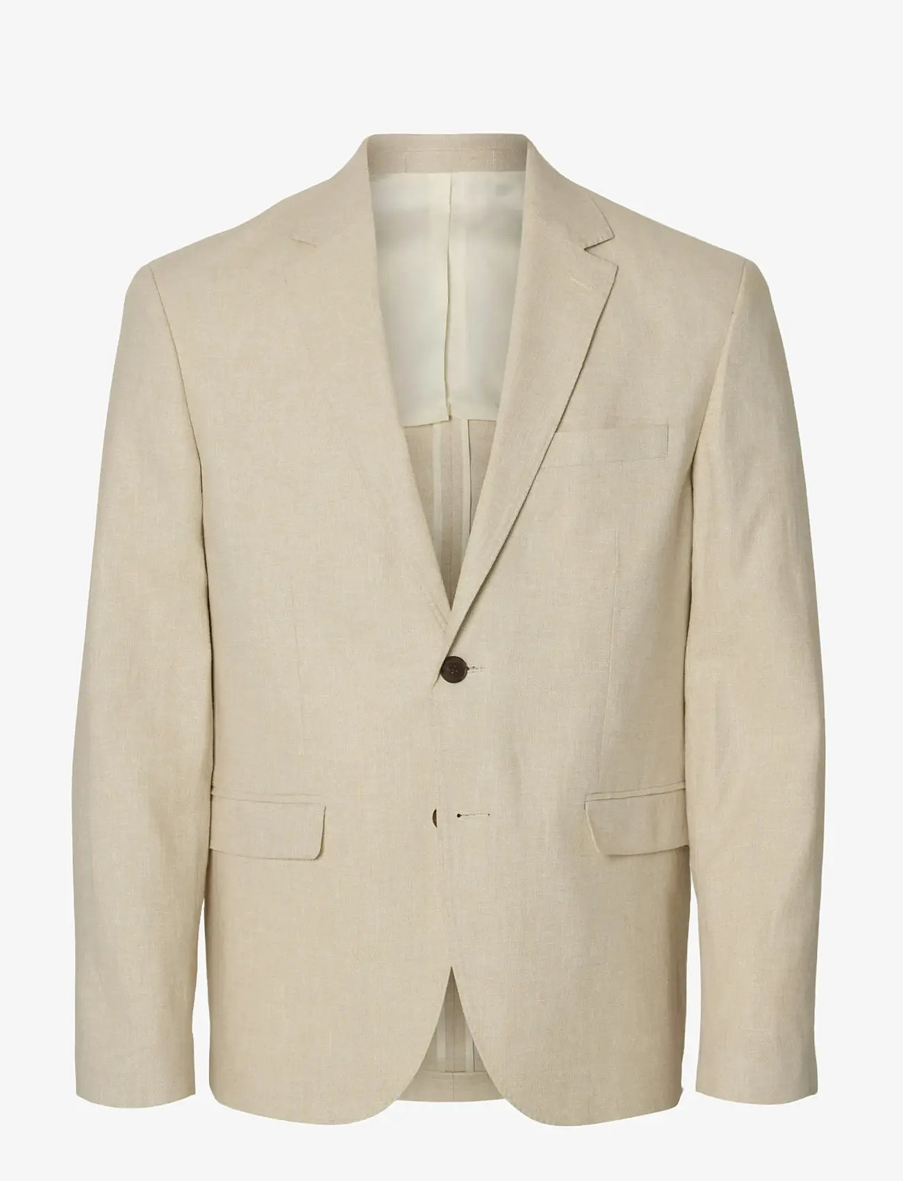 Selected - SLMREG-MALIK SUN BLZ NOOS - einreiher - oatmeal - 1