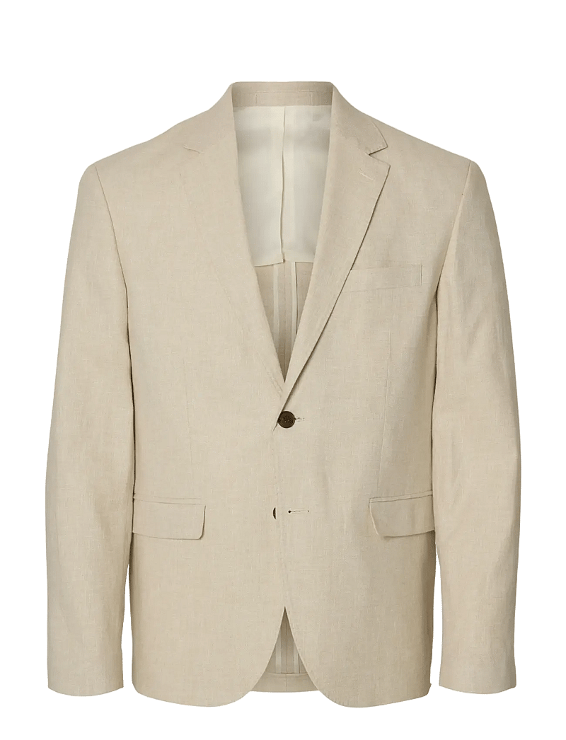 Selected - SLMREG-MALIK SUN BLZ NOOS - einreiher - oatmeal - 1