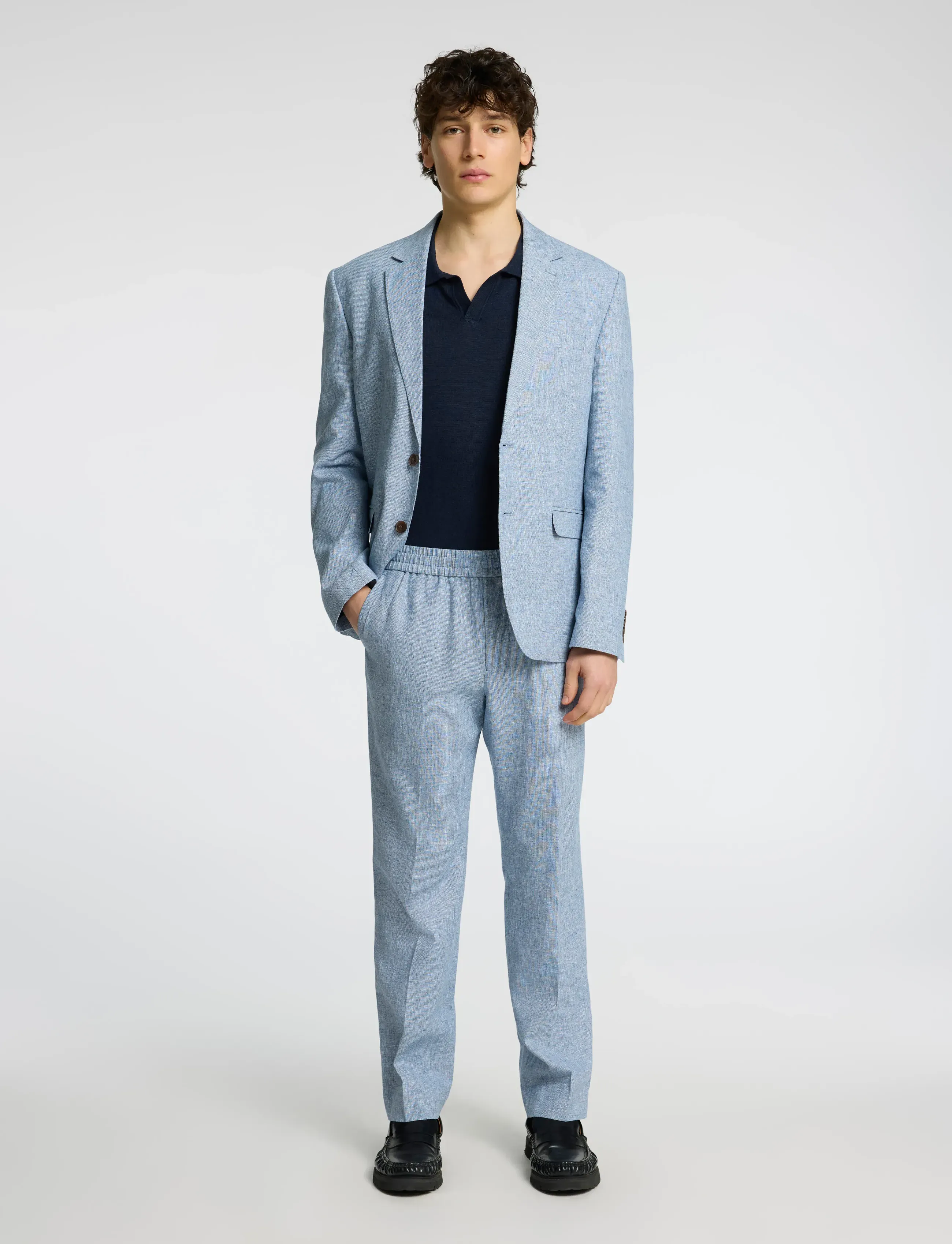Selected Slmreg-Malik Sun Trs Noos, 46, Blue, Bukser > Afslappet, Herre