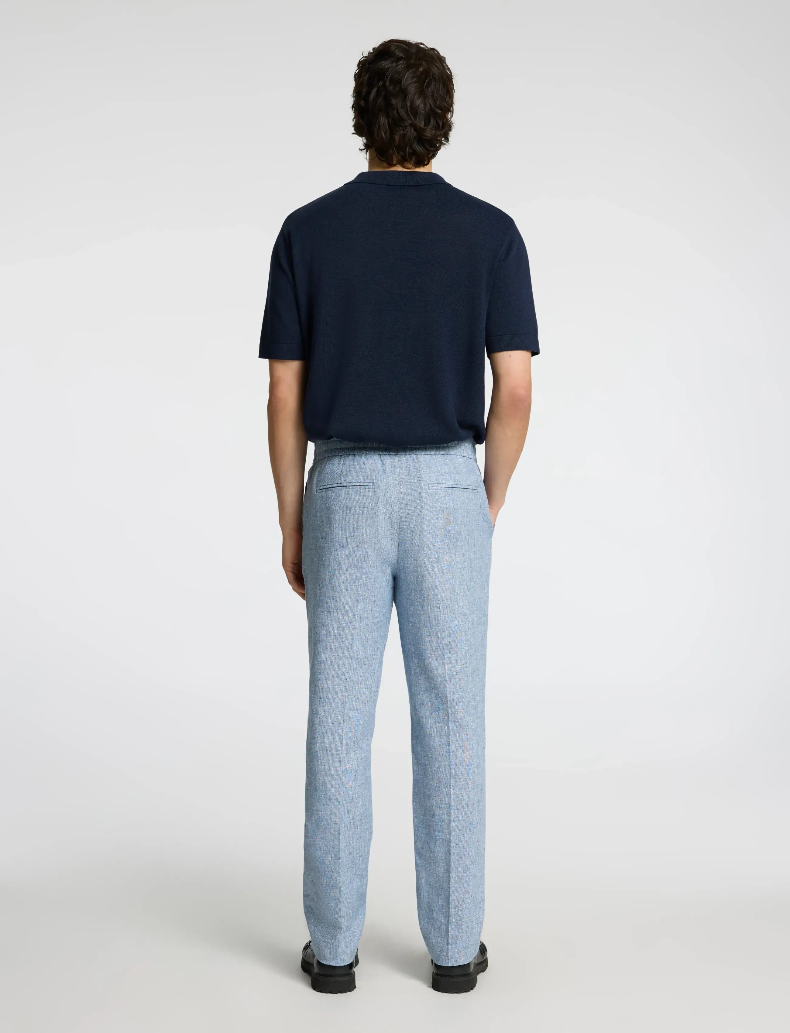 Selected - SLMREG-MALIK SUN TRS NOOS - hørbukser - light blue - 2