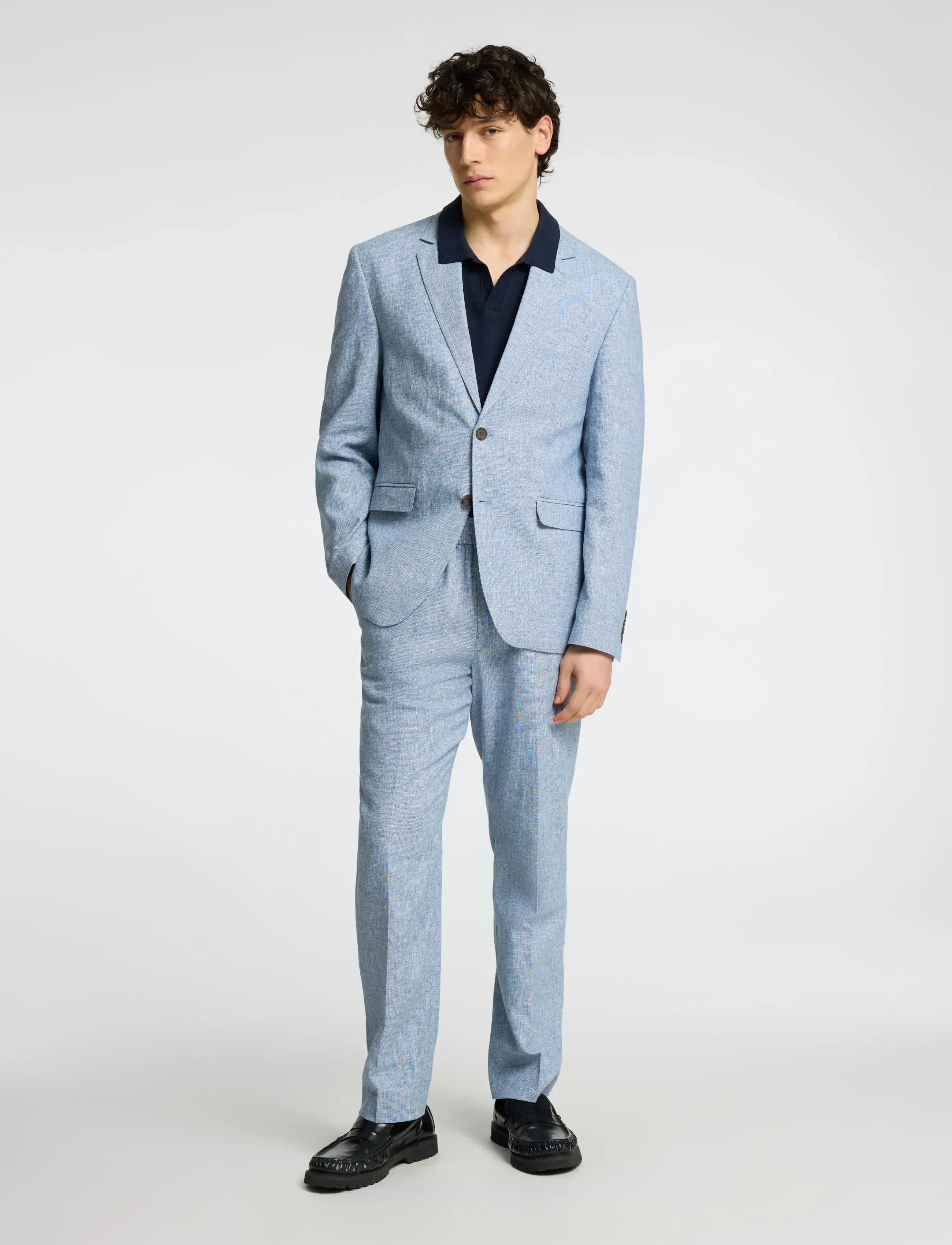 Selected - SLMREG-MALIK SUN TRS NOOS - hørbukser - light blue - 3