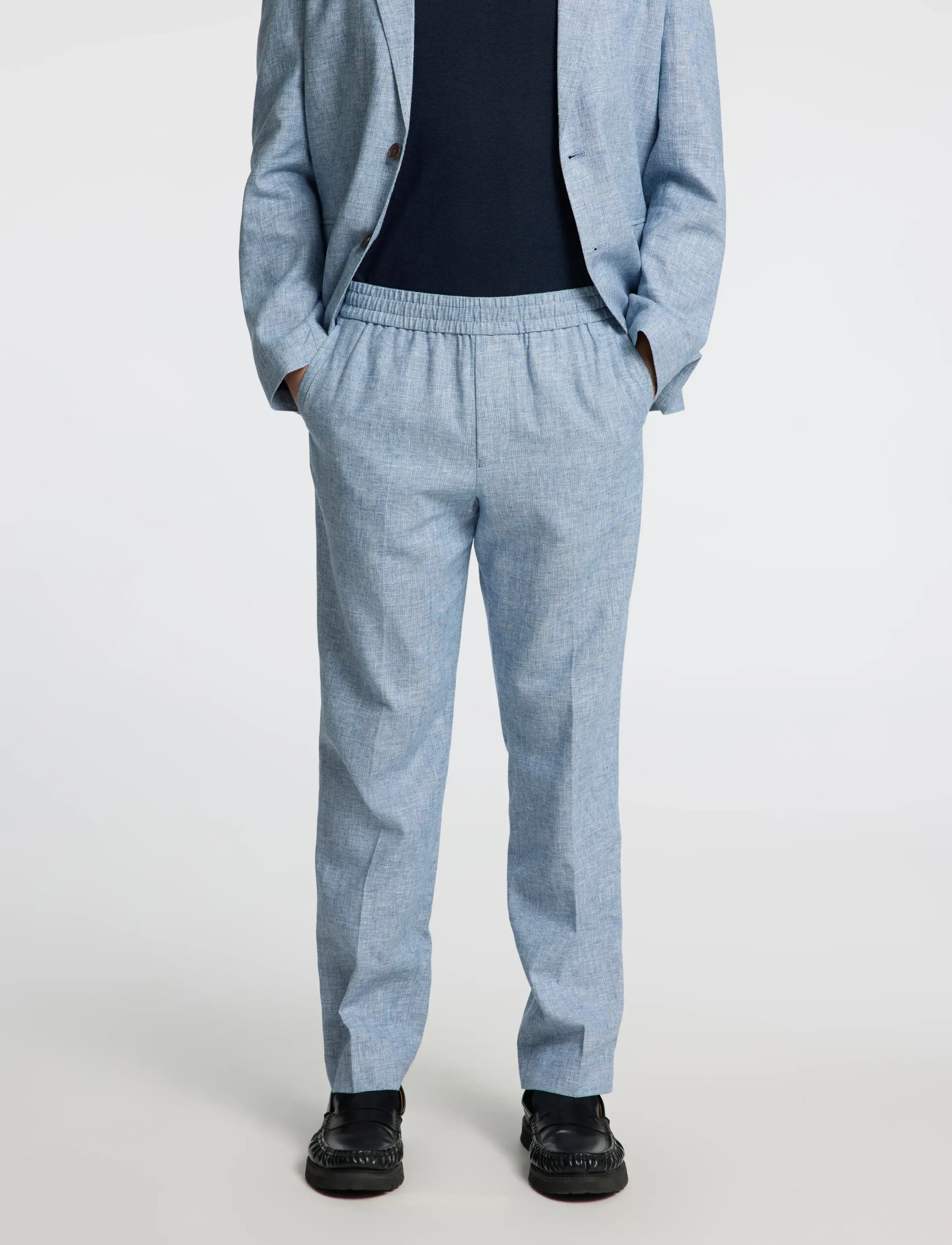 Selected - SLMREG-MALIK SUN TRS NOOS - hørbukser - light blue - 5